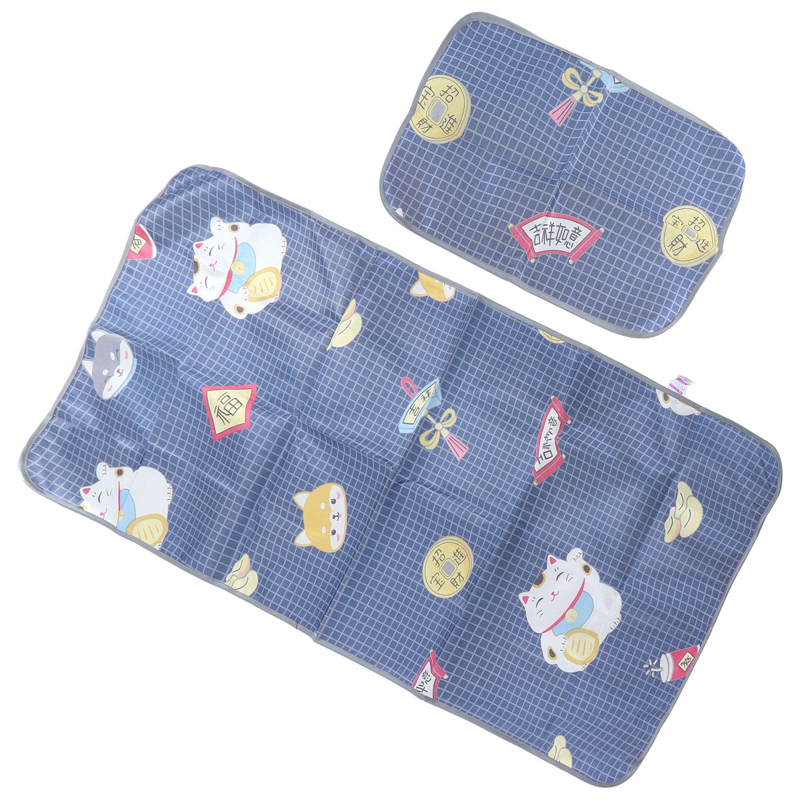 Summer Cool Mat Washable Folding Sleeping Cooling Mat Bedspread with Pillow view 8