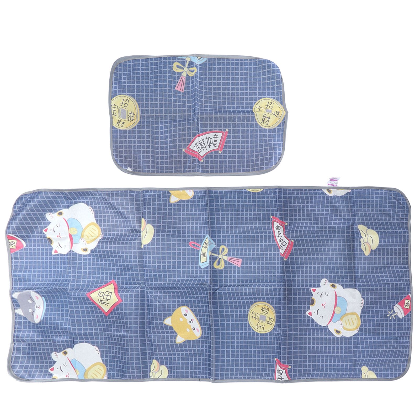 Summer Cool Mat Washable Folding Sleeping Cooling Mat Bedspread with Pillow view 9