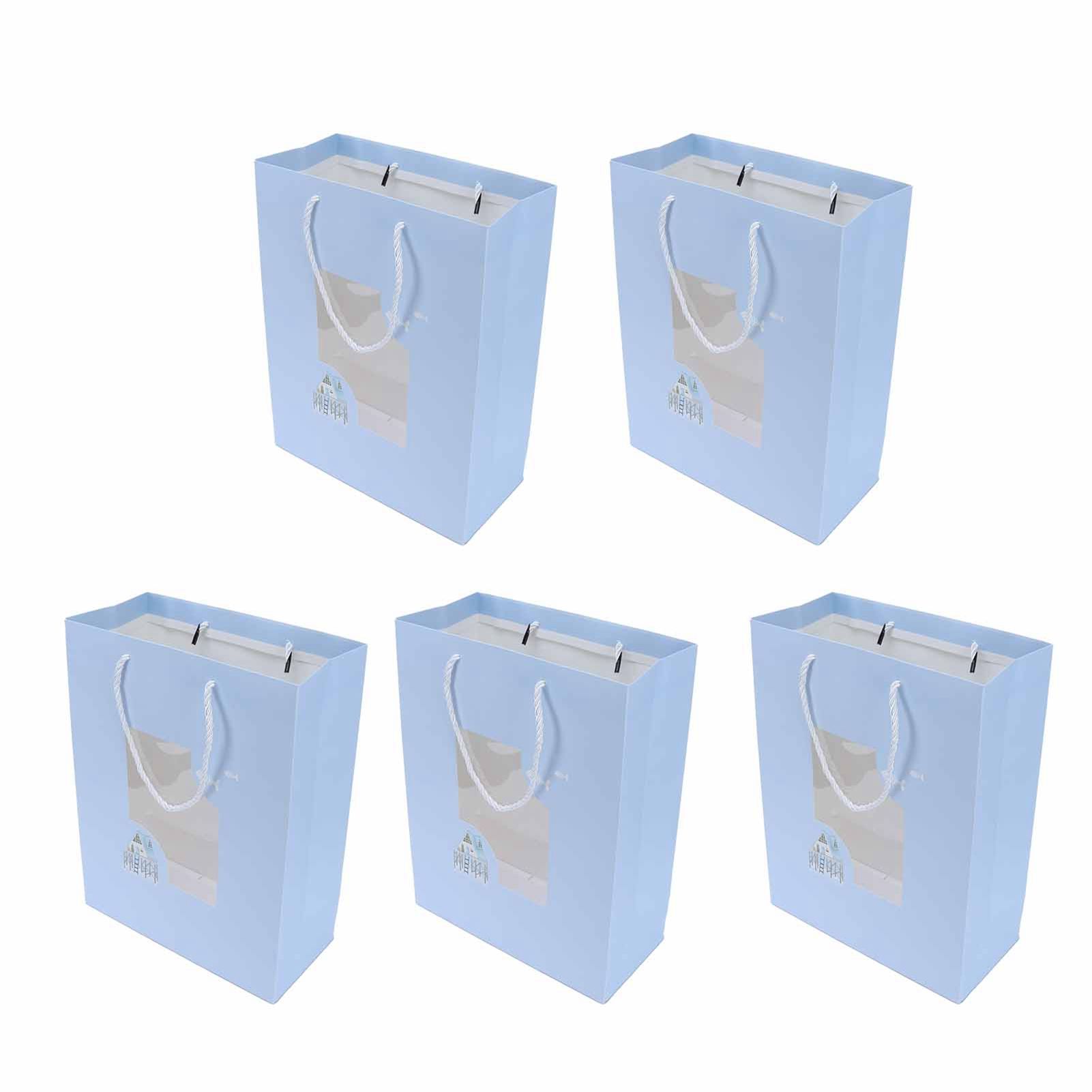 5Pcs Paper Bag Unique Cartoon Portable Shopping Tote Presents Bag for Gift view 6
