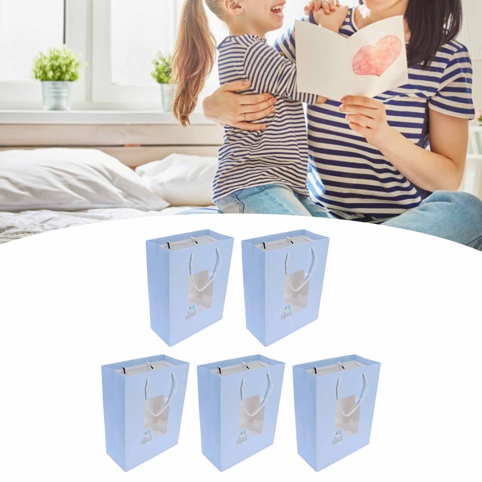 5Pcs Paper Bag Unique Cartoon Portable Shopping Tote Presents Bag for Gift view 12