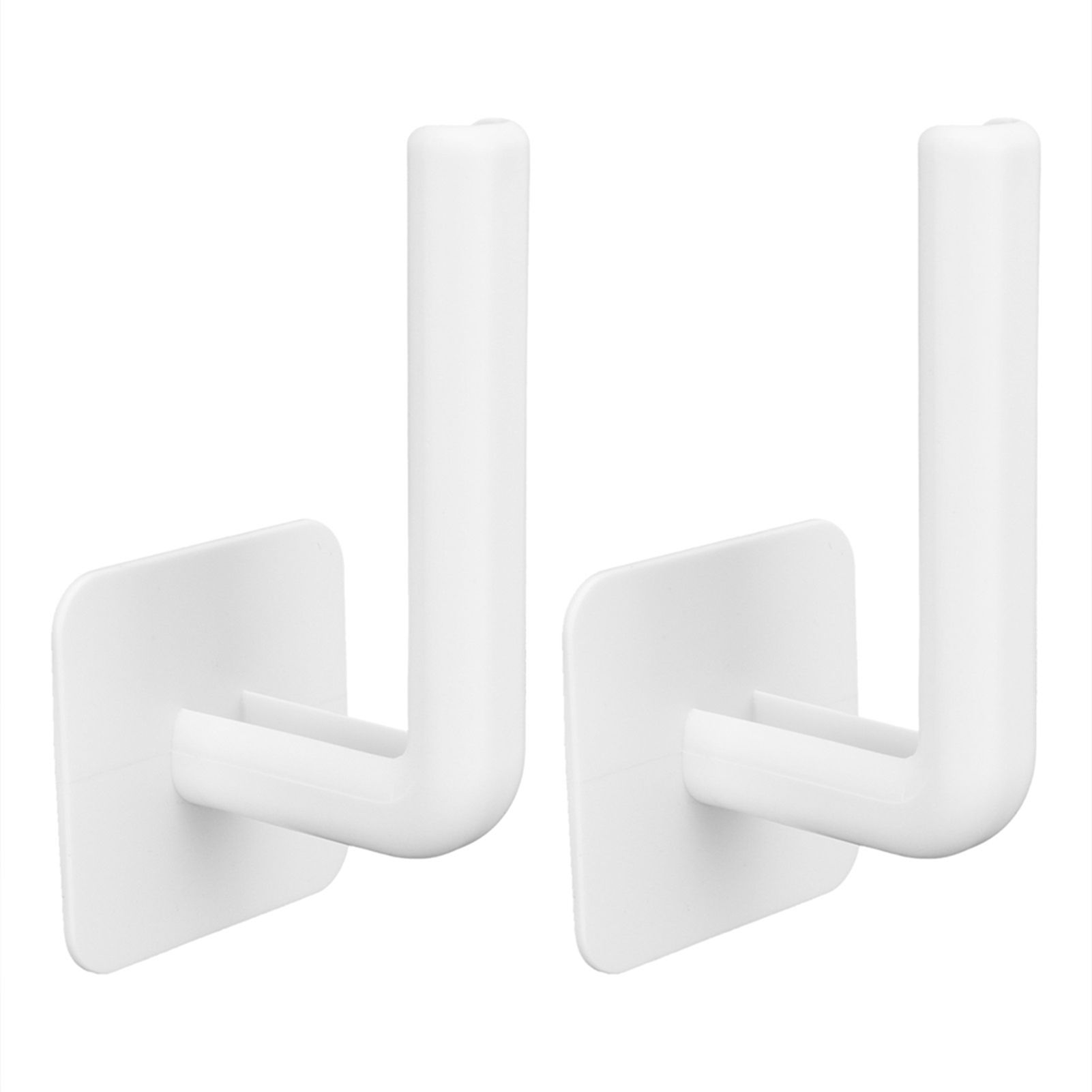 2Pcs Storage Stand WallMounted PunchFree Roll Paper Shelf Organizer for view 8