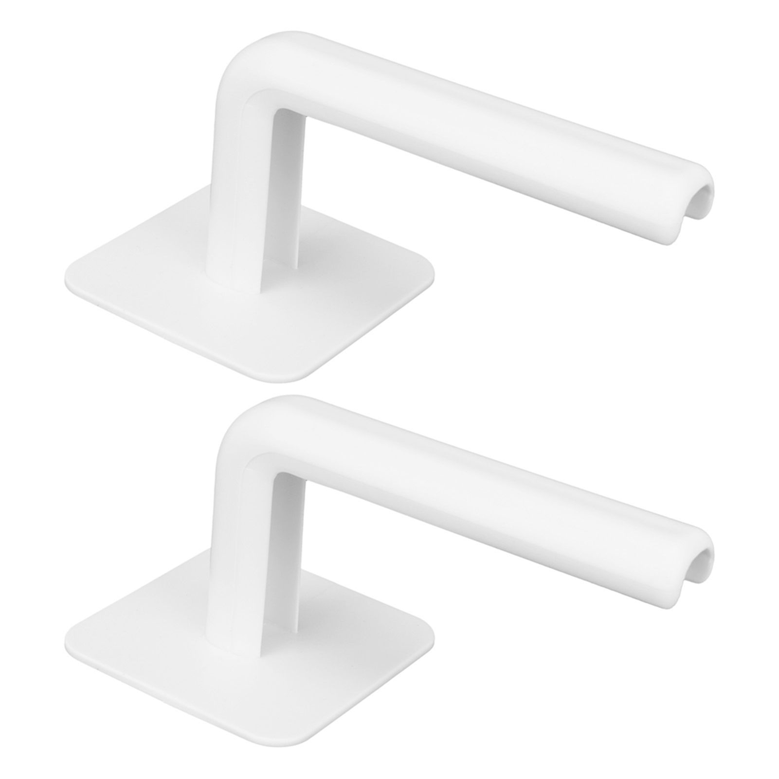 2Pcs Storage Stand WallMounted PunchFree Roll Paper Shelf Organizer for view 9