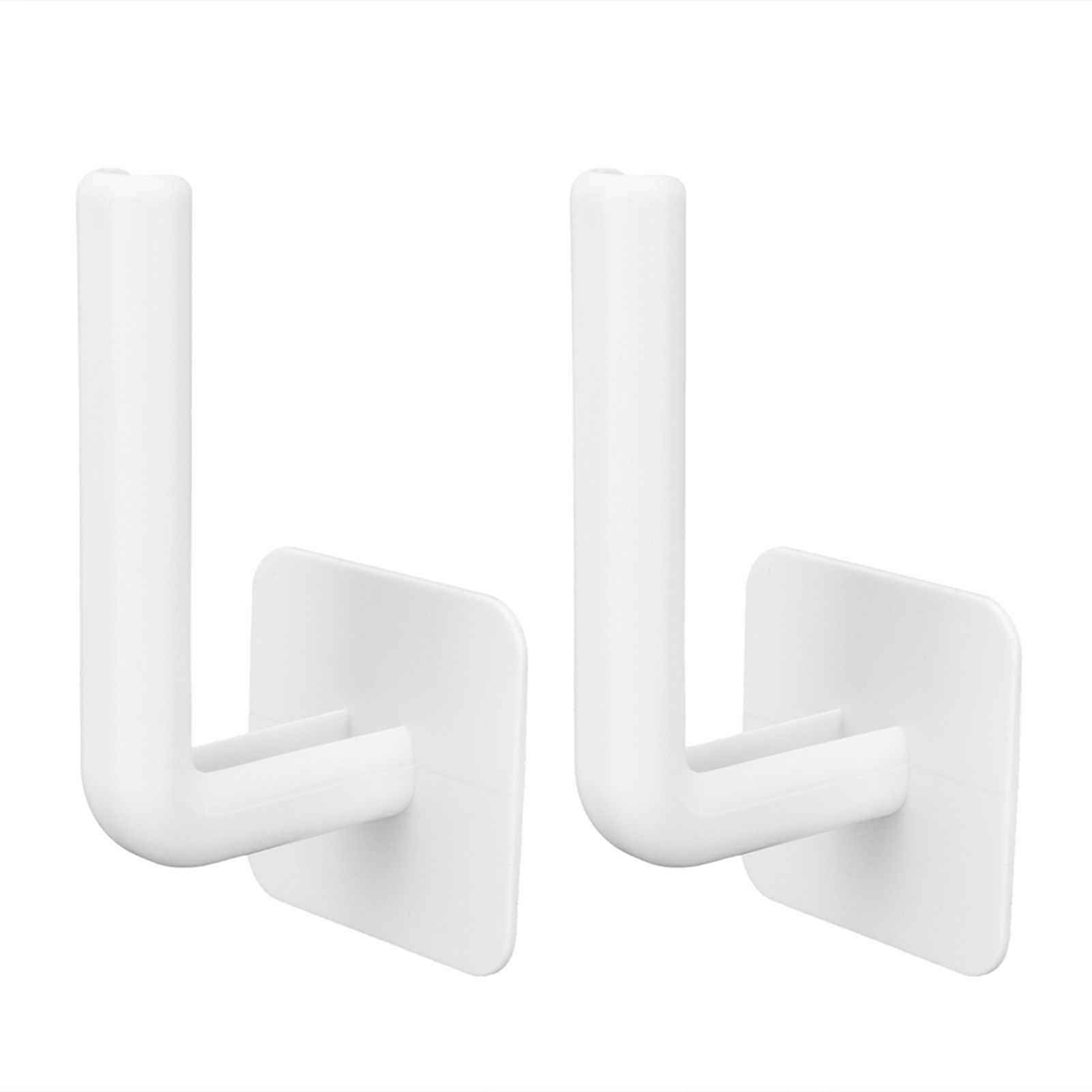 2Pcs Storage Stand WallMounted PunchFree Roll Paper Shelf Organizer for view 10