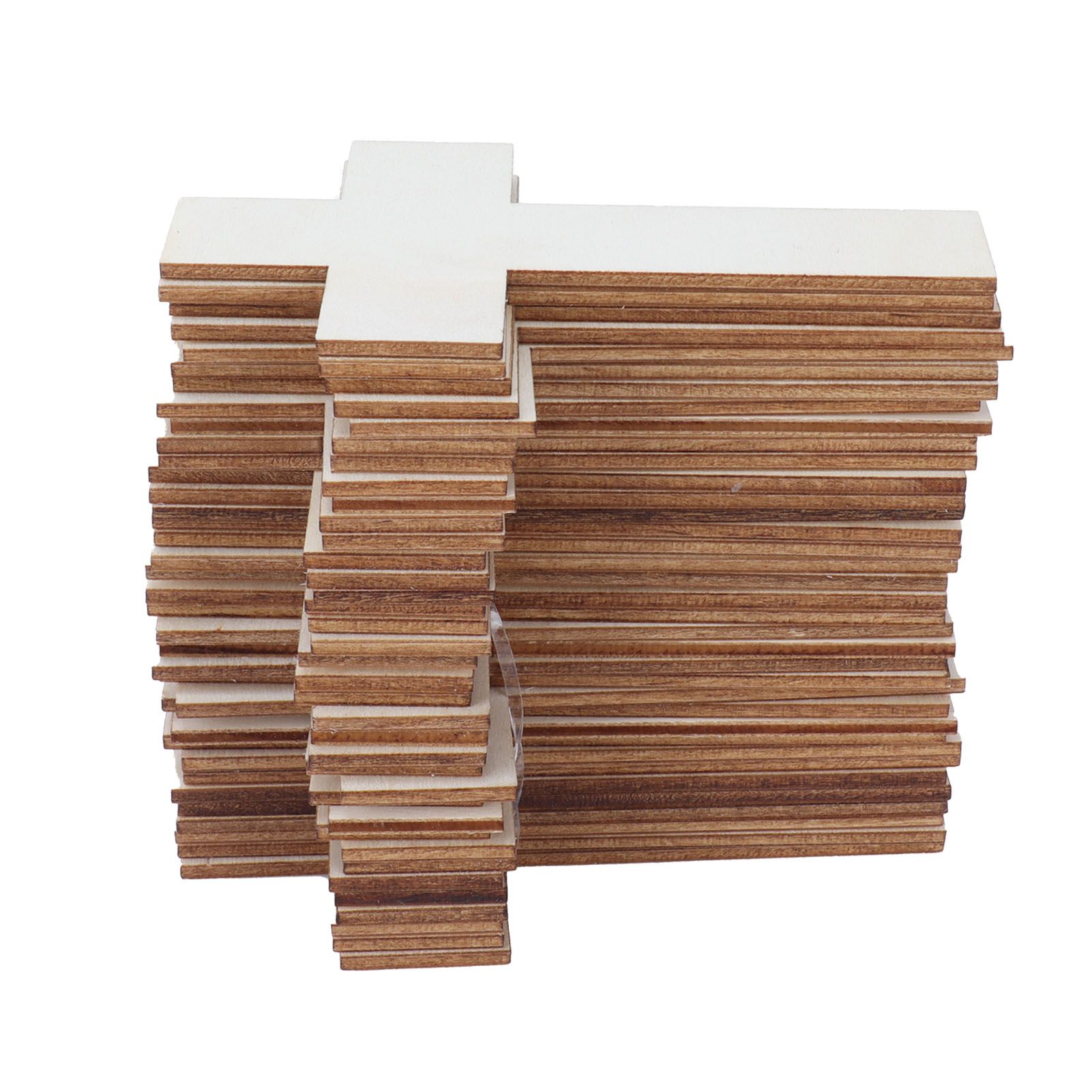 36Pcs Wooden Cross Ornaments DIY Crafts Kits for Family Dining Table Wedding Party view 4