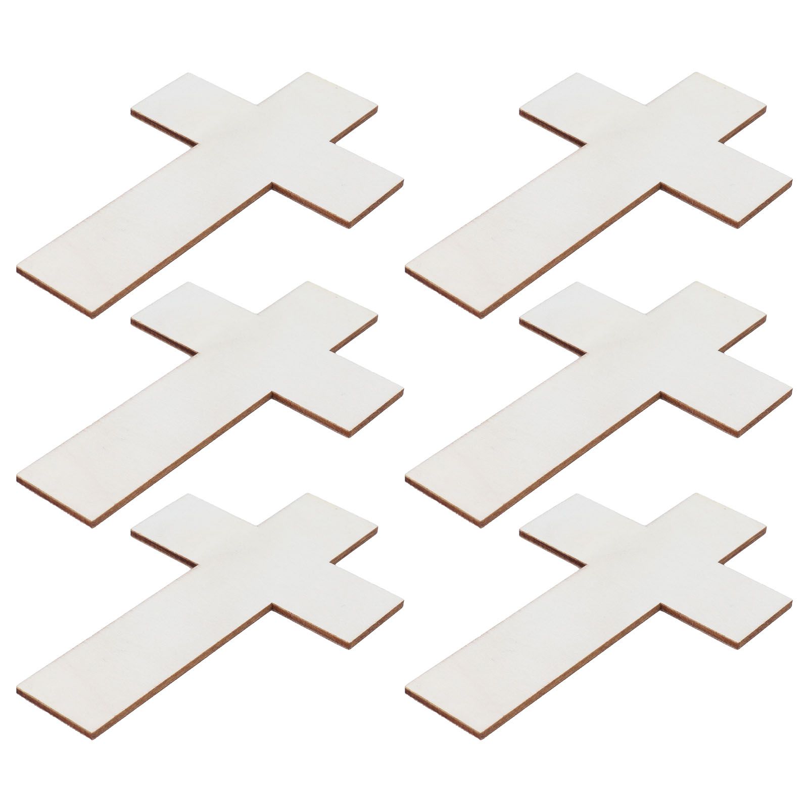 36Pcs Wooden Cross Ornaments DIY Crafts Kits for Family Dining Table Wedding Party view 5