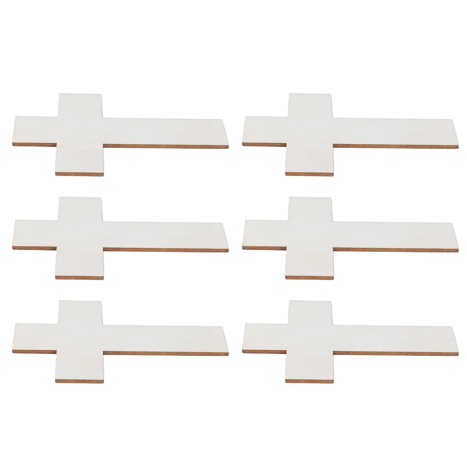 36Pcs Wooden Cross Ornaments DIY Crafts Kits for Family Dining Table Wedding Party view 7