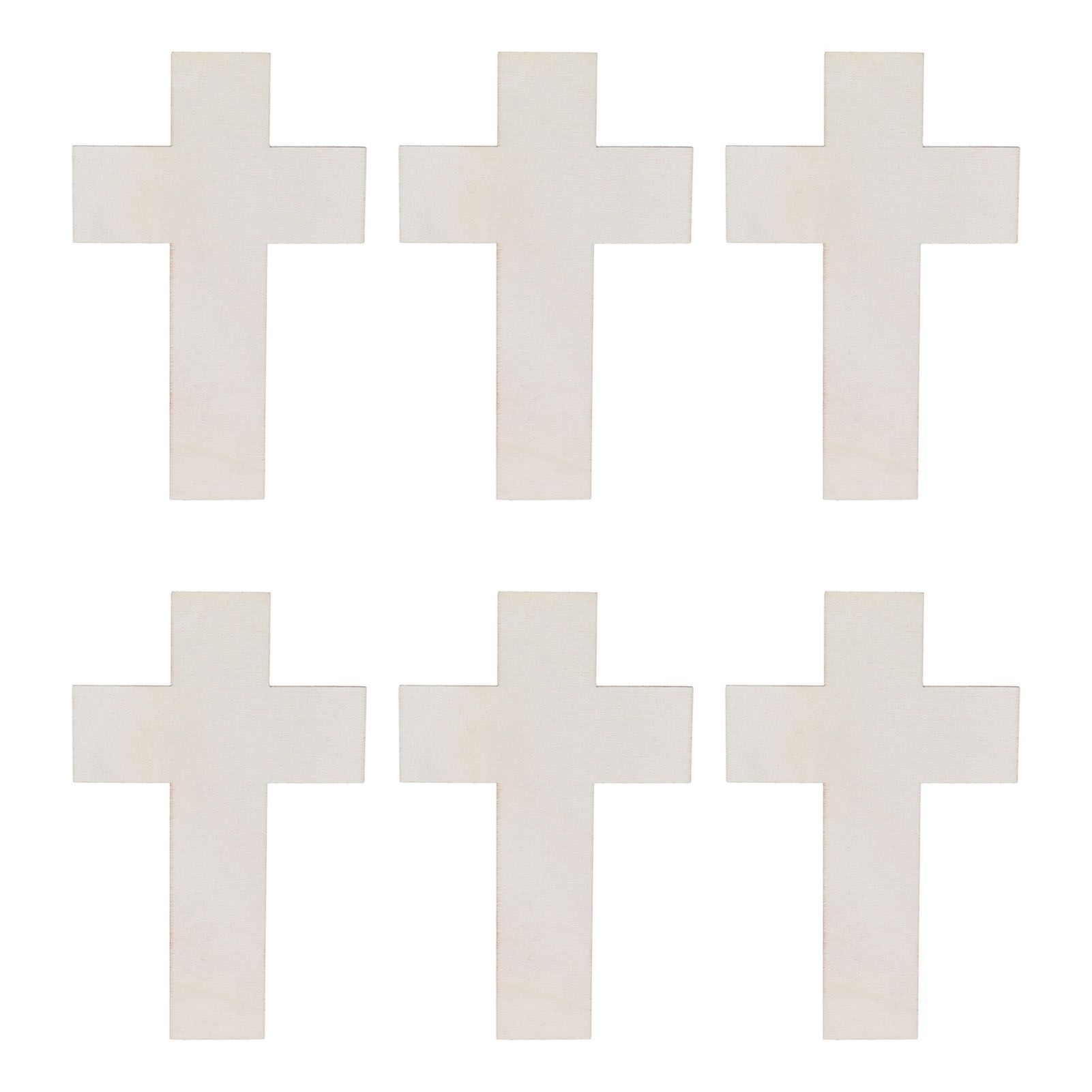 36Pcs Wooden Cross Ornaments DIY Crafts Kits for Family Dining Table Wedding Party view 8