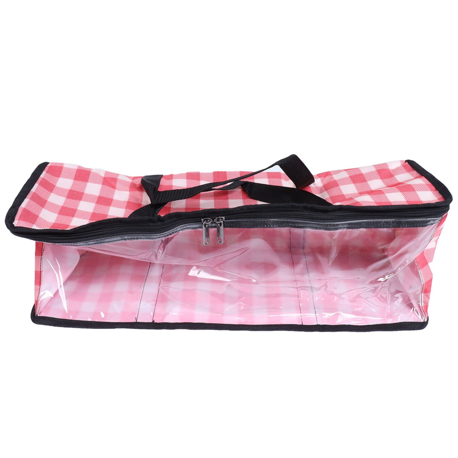 PVC Storage Bag Organizer Dustproof Zippered Tote Bag with Handles Home Travel view 4