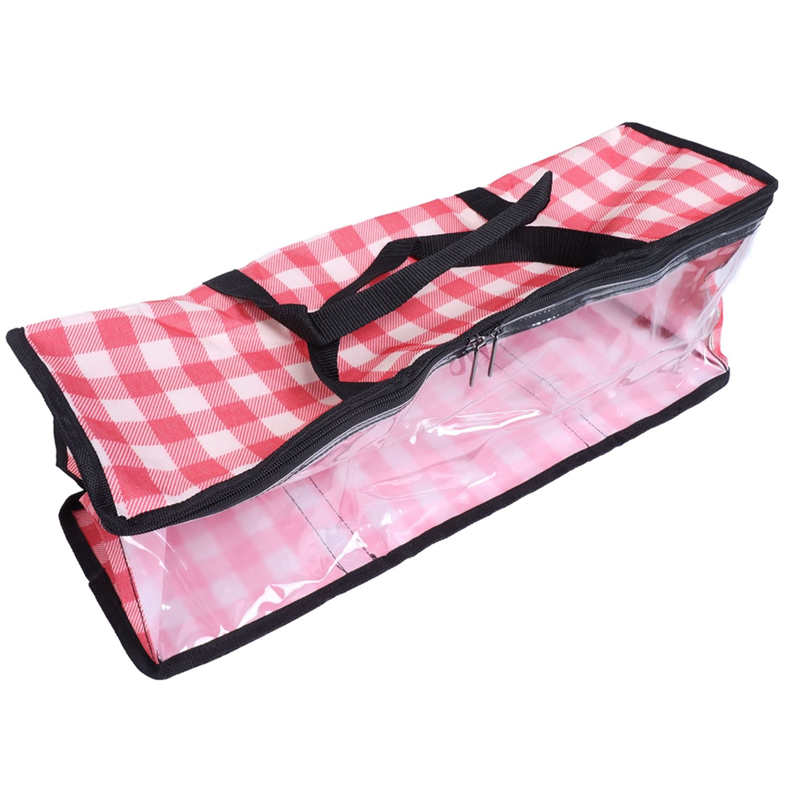 PVC Storage Bag Organizer Dustproof Zippered Tote Bag with Handles Home Travel view 6