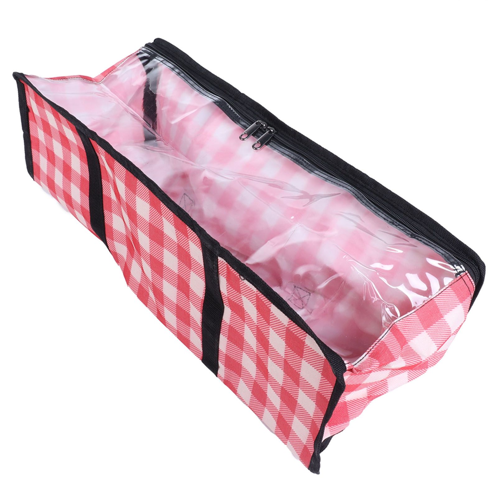 PVC Storage Bag Organizer Dustproof Zippered Tote Bag with Handles Home Travel view 9