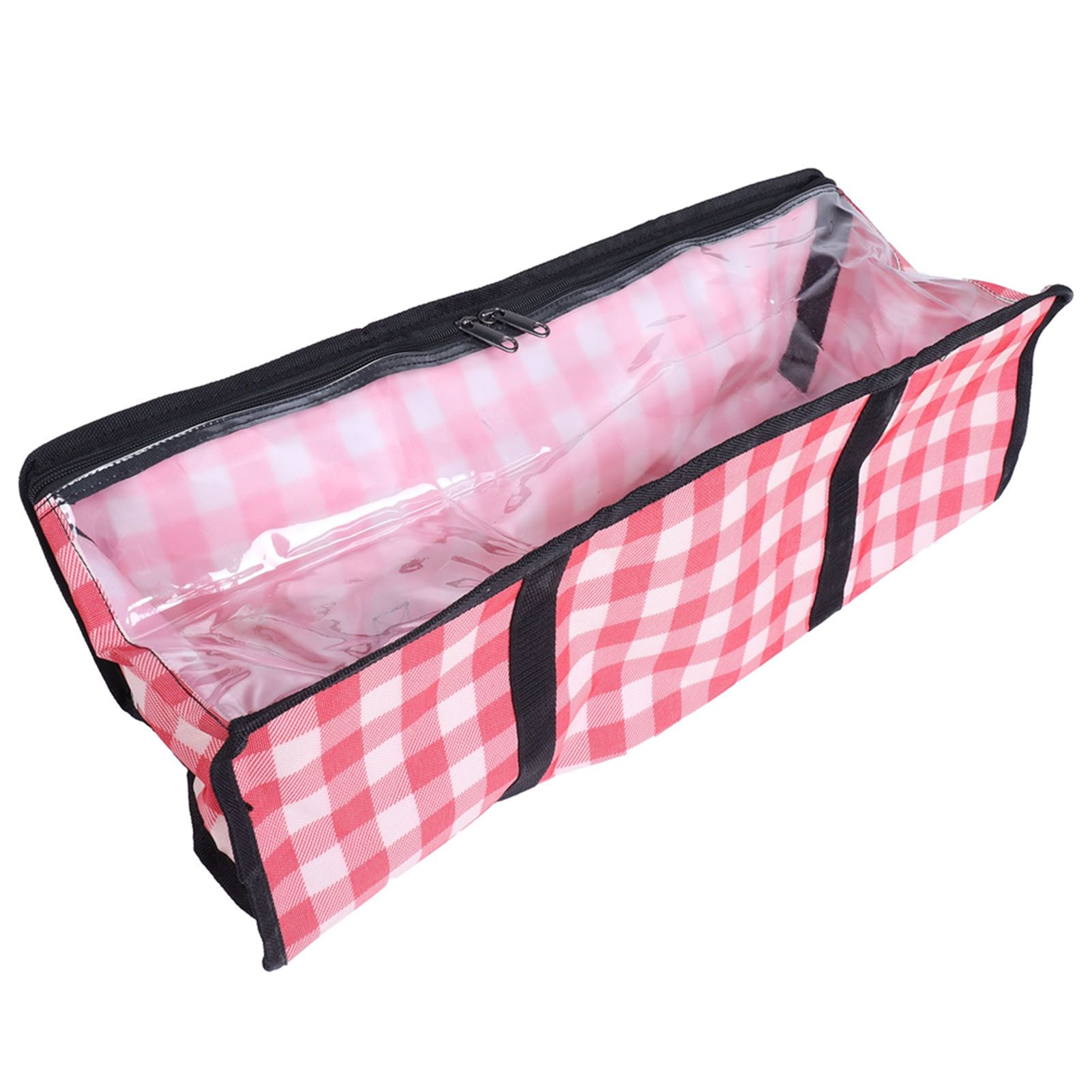PVC Storage Bag Organizer Dustproof Zippered Tote Bag with Handles Home Travel view 10