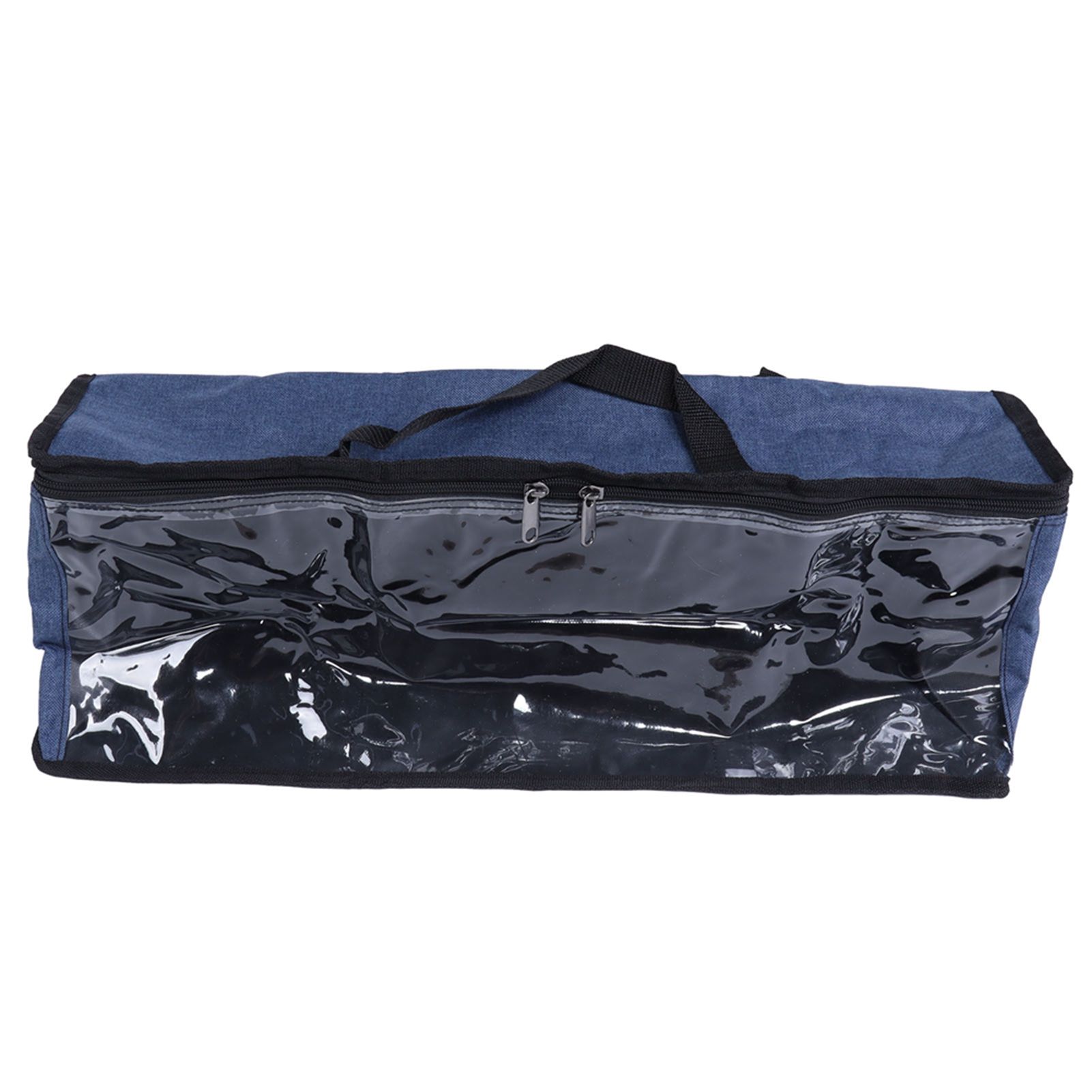 PVC Storage Bag Organizer Dustproof Zippered Tote Bag with Handles Home Travel view 4