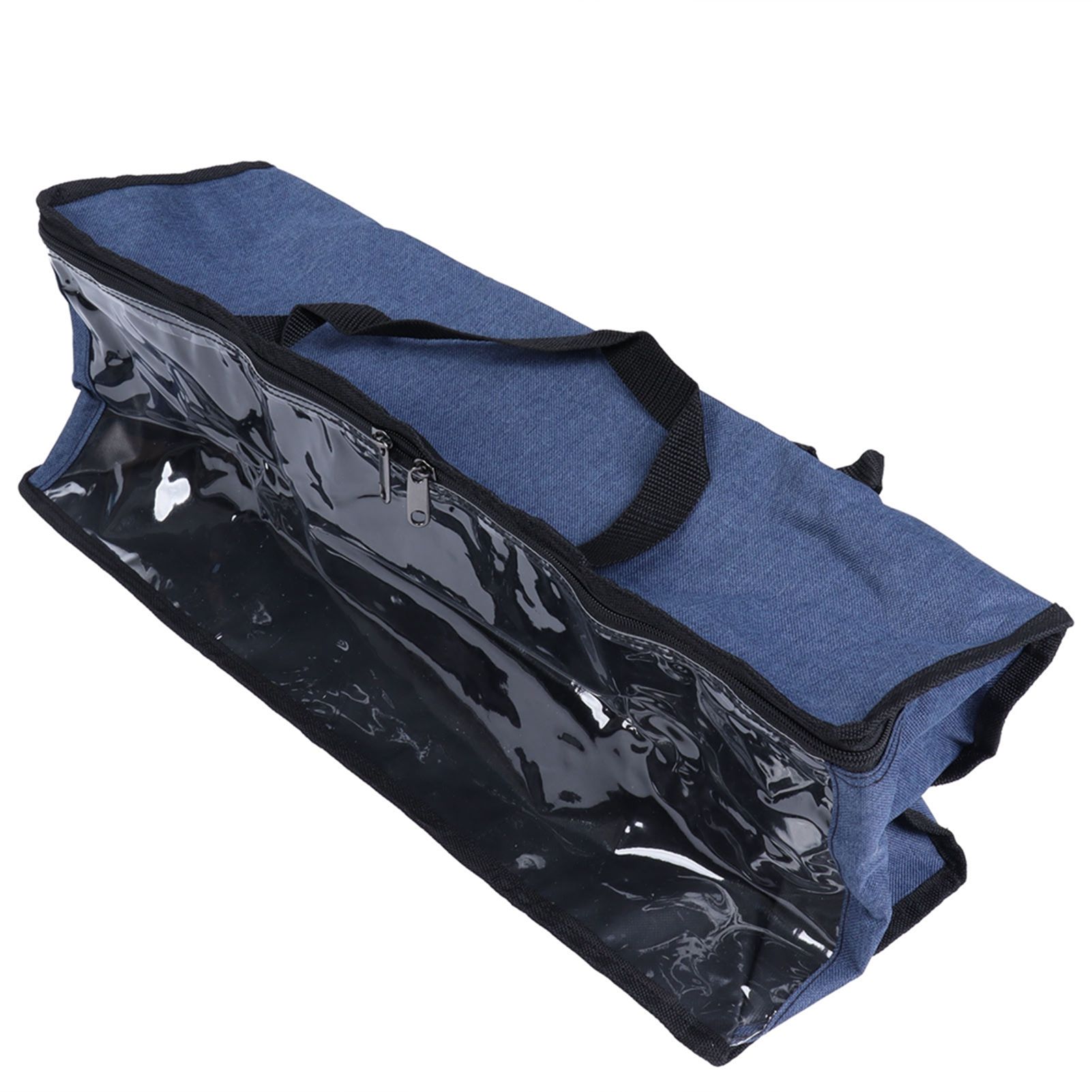 PVC Storage Bag Organizer Dustproof Zippered Tote Bag with Handles Home Travel view 5