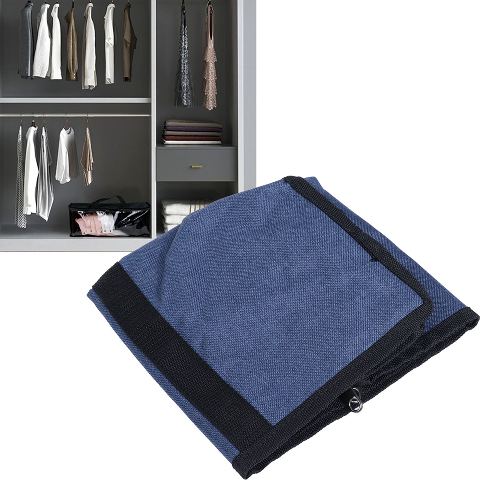 PVC Storage Bag Organizer Dustproof Zippered Tote Bag with Handles Home Travel view 12