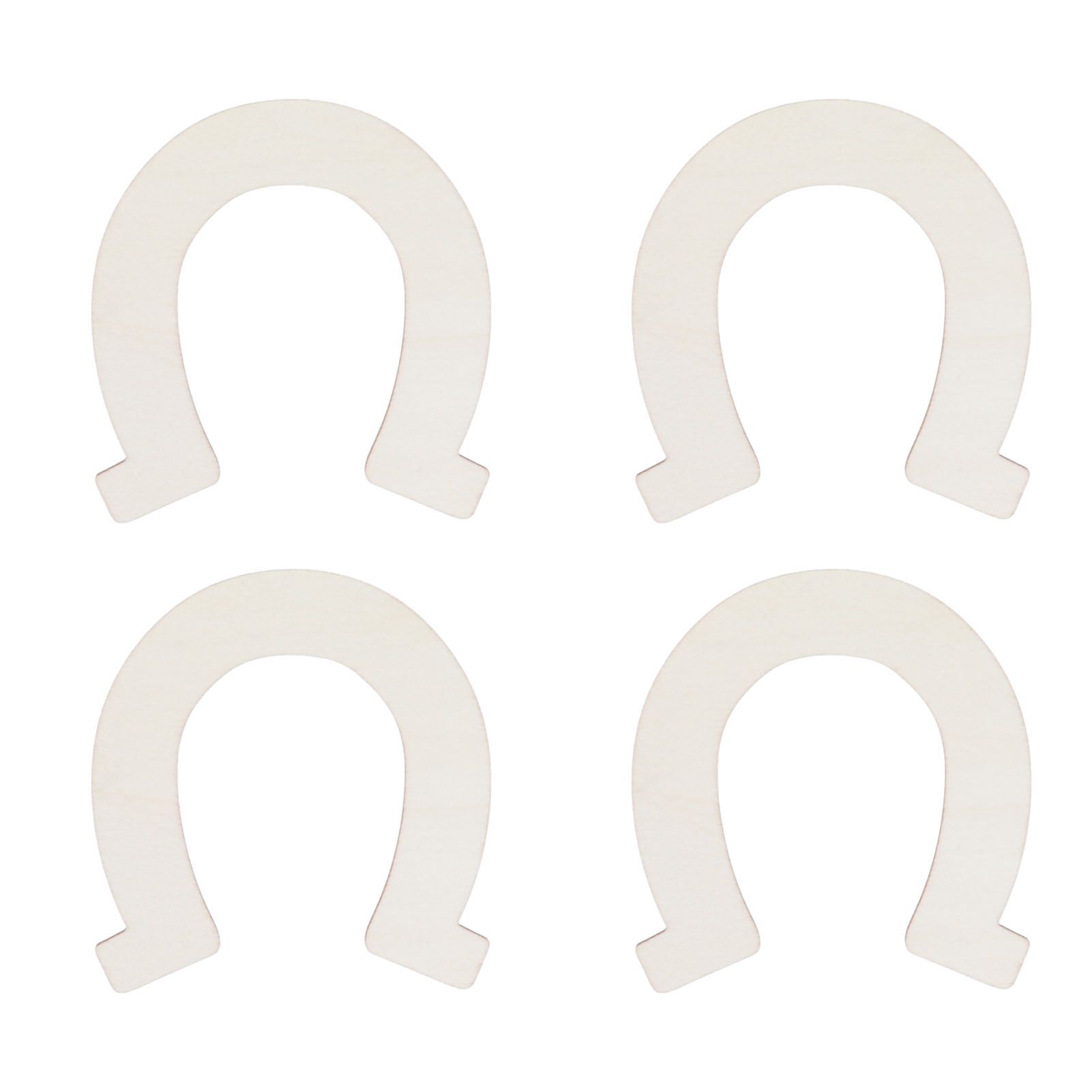 24Pcs DIY Wood Slices Horseshoe Shape Unfinished Cutouts Pendant HandMade view 8