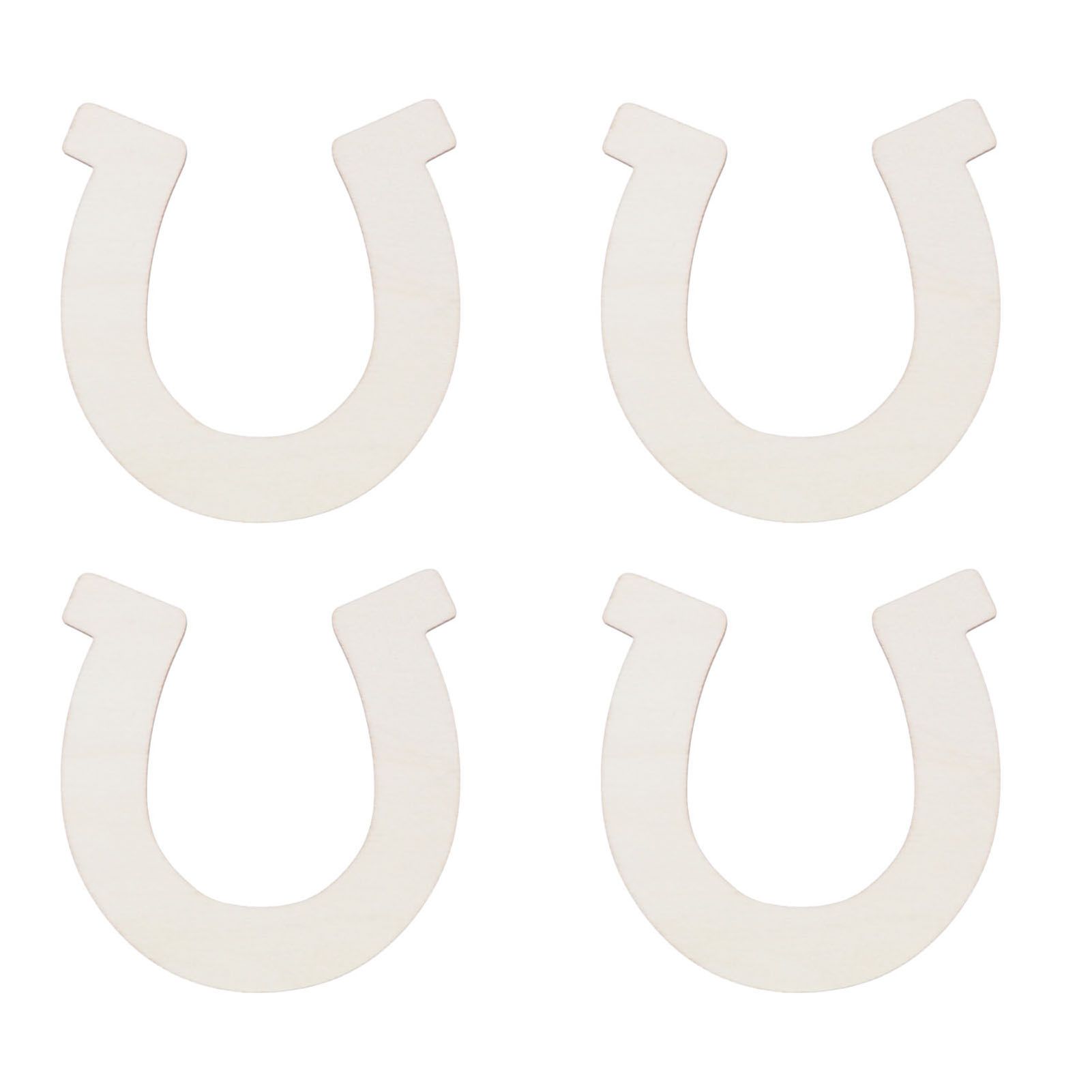 24Pcs DIY Wood Slices Horseshoe Shape Unfinished Cutouts Pendant HandMade view 10