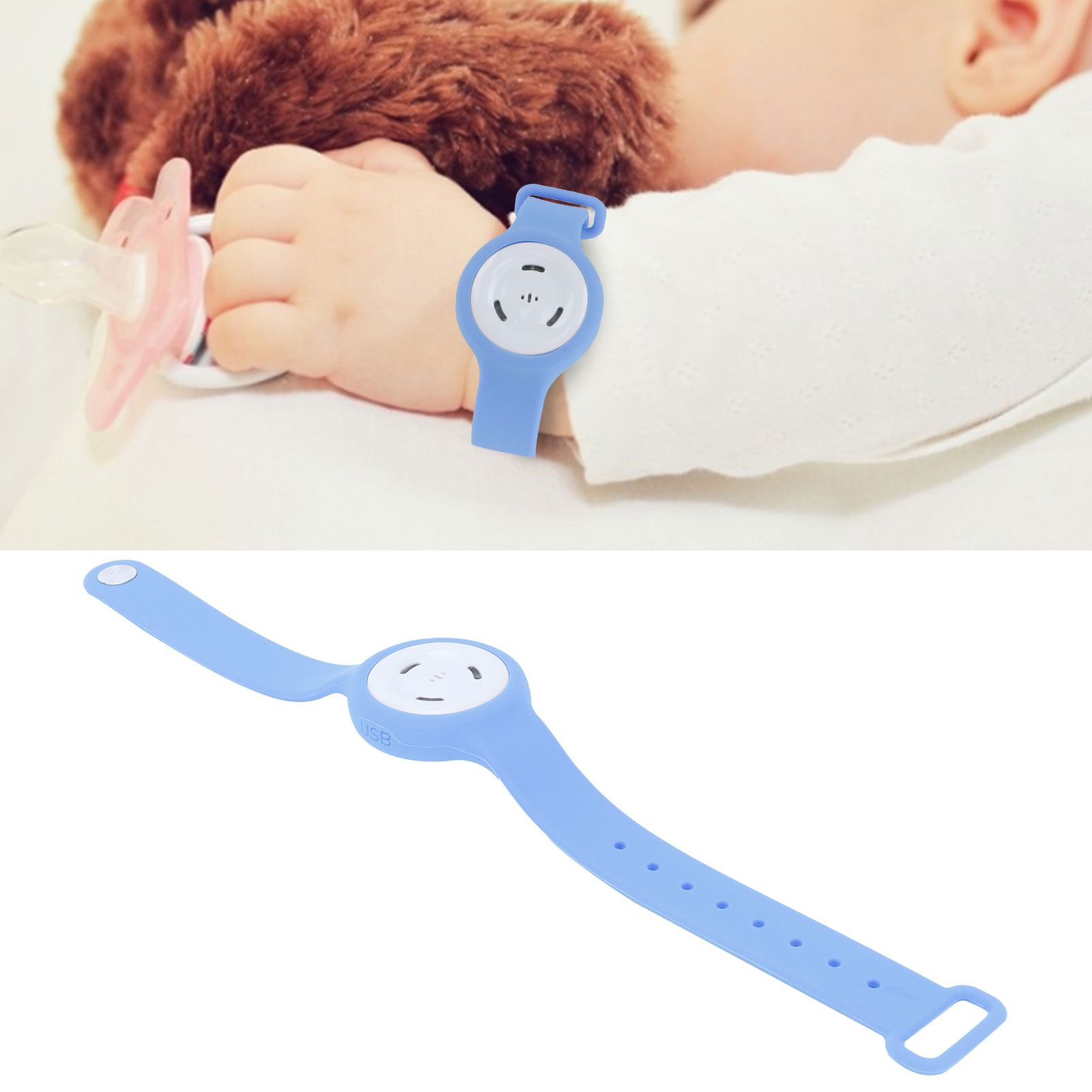 USB Charging Mosquito Repellent Bracelet Ultrasonic Mosquito Wristband for view 11