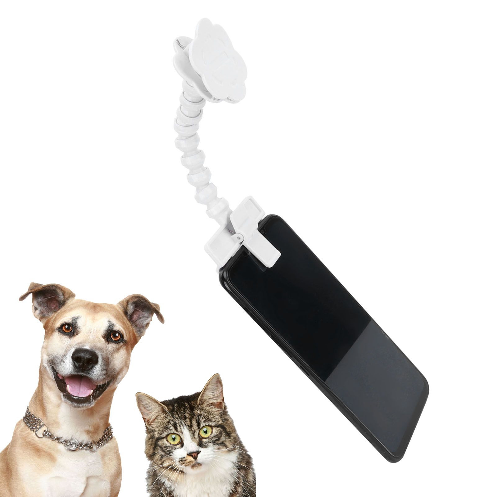 Pet Selfie Stick Flexible Smartphone Attachment Clip Bracket Holder Cat Dog view 11