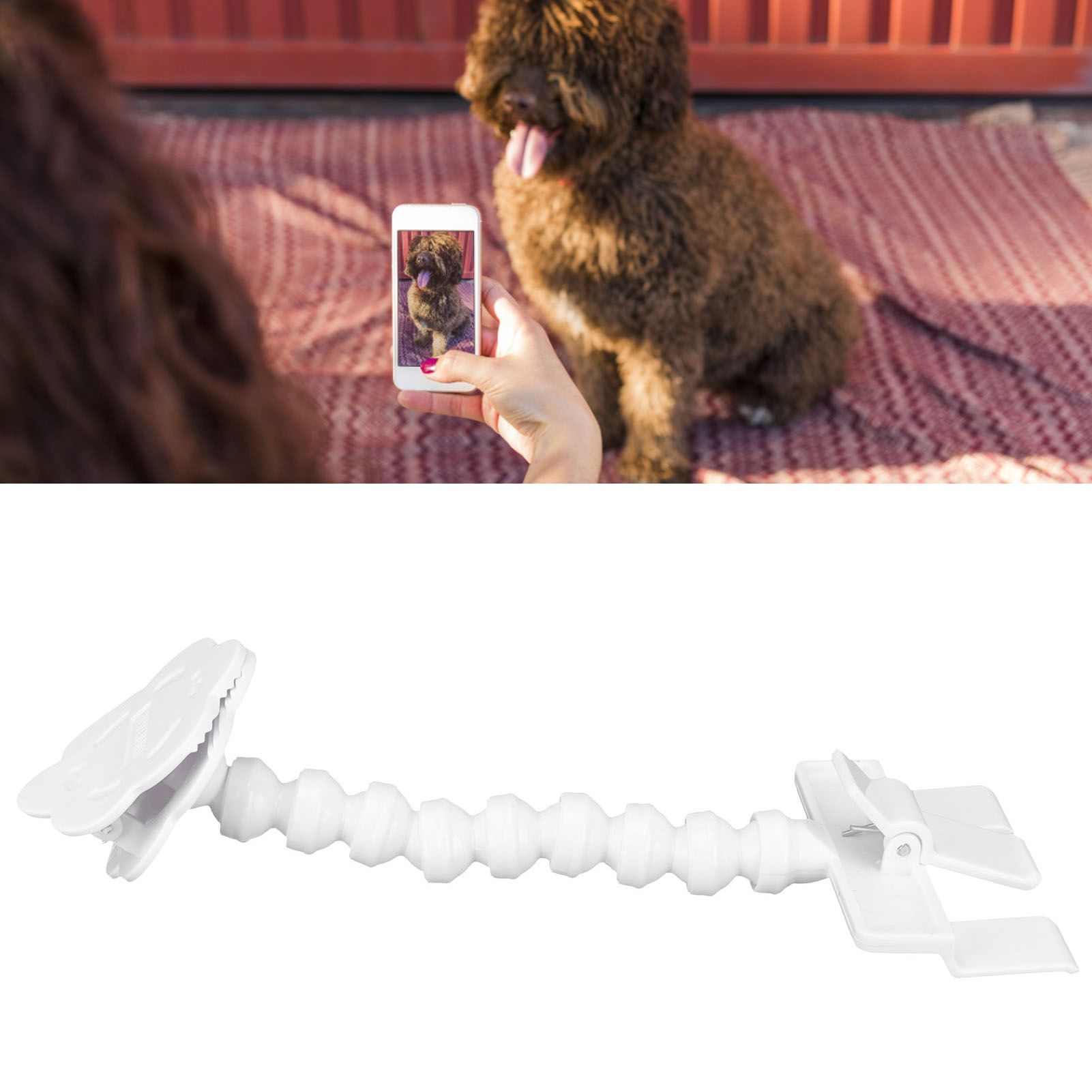 Pet Selfie Stick Flexible Smartphone Attachment Clip Bracket Holder Cat Dog view 12