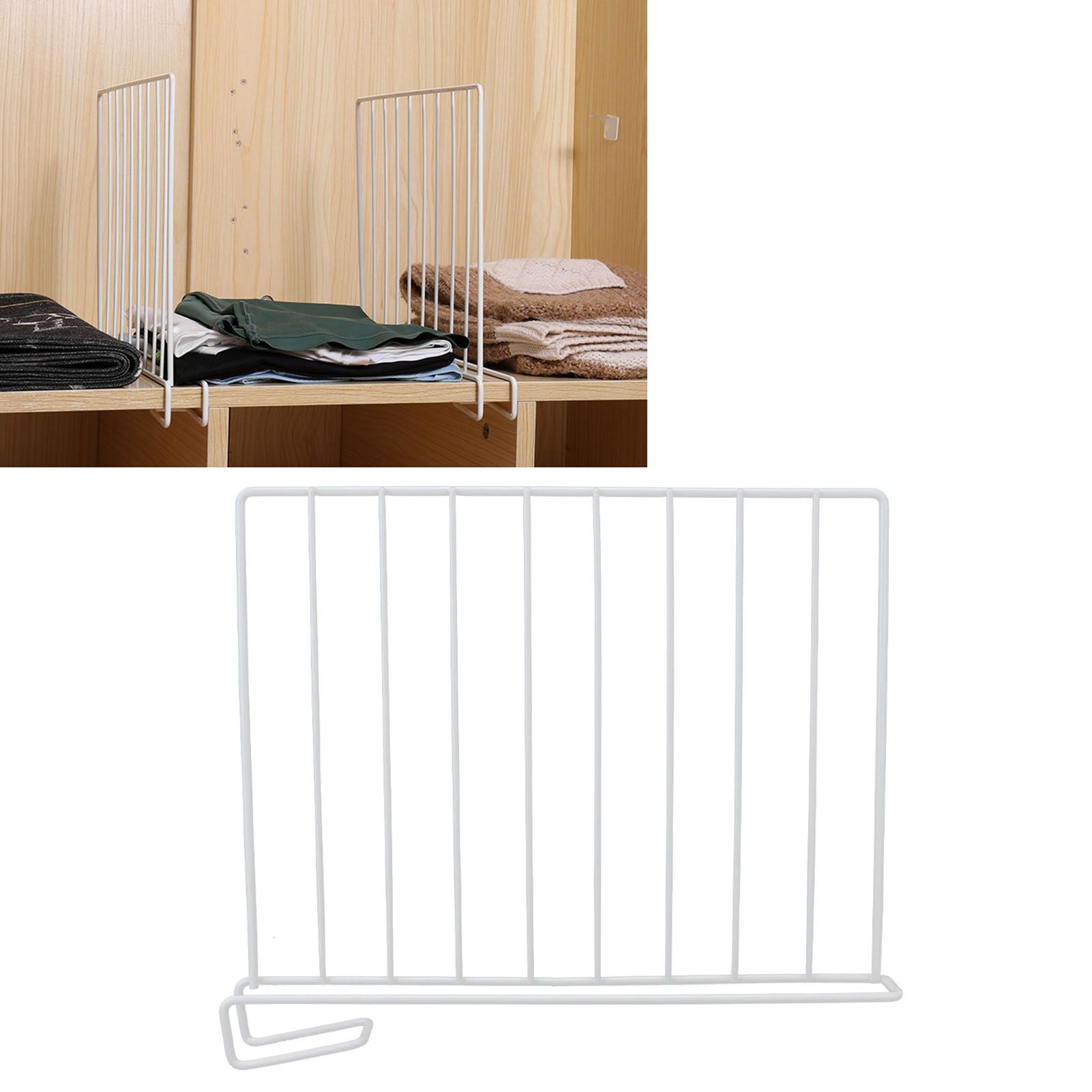 Shelf Divider for Wood Closet Sturdy Organizer Separator for Storage in view 12