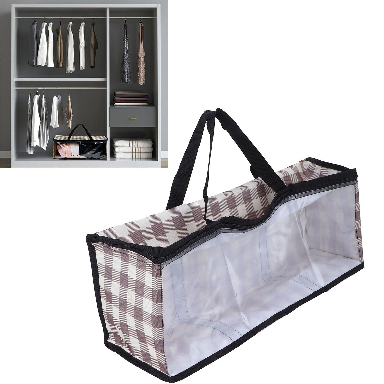 Storage Bag Transparent Large Capacity PVC Film Dustproof Storage Bag for view 11