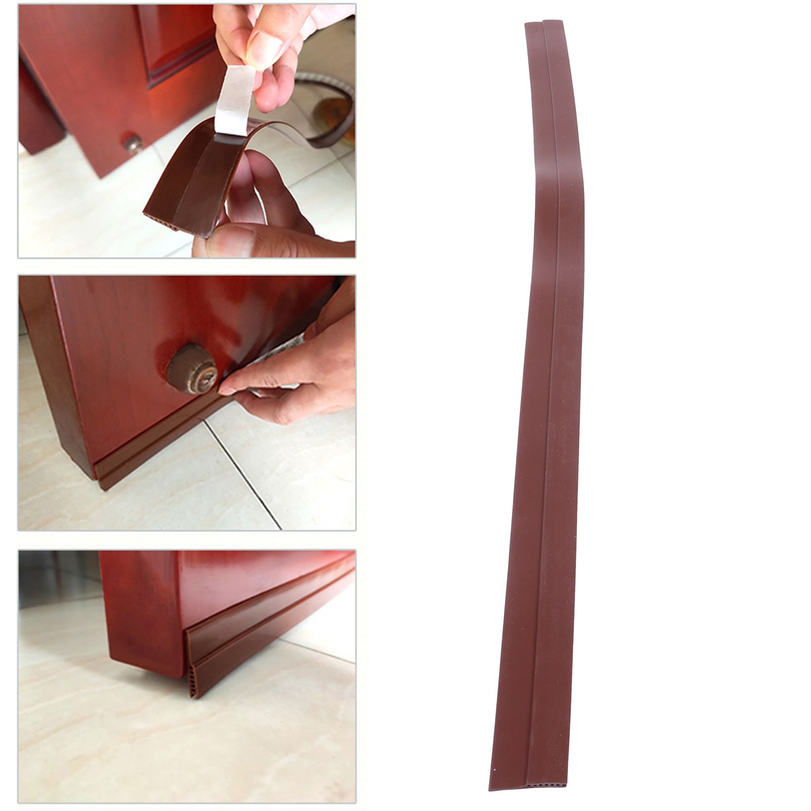 Silicone Door Bottom Seal Weather Stripping Weatherstrip Strip Insectproof for view 11