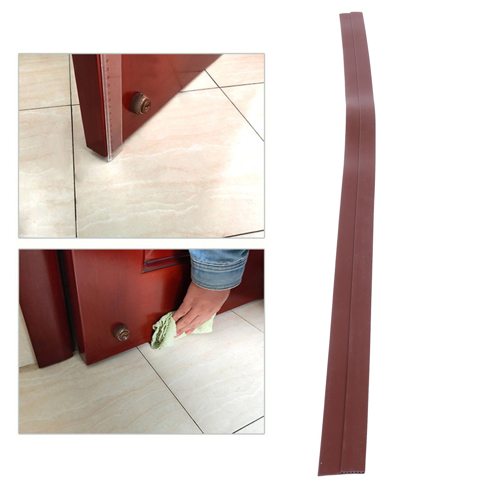 Silicone Door Bottom Seal Weather Stripping Weatherstrip Strip Insectproof for view 12