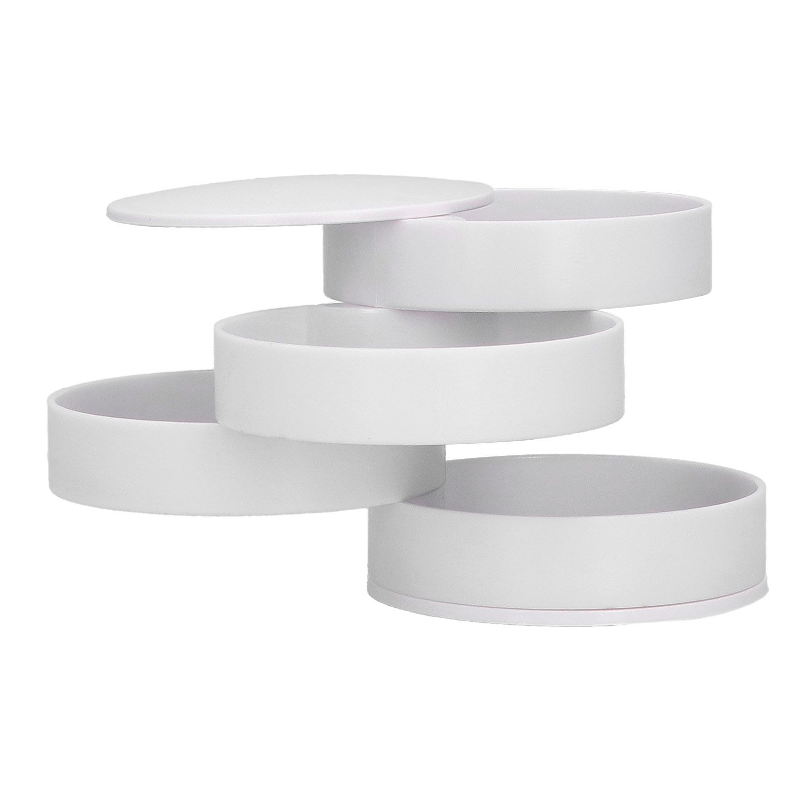 MultiLayer Jewelry Box Dustproof Rotating Storage Container Organizer for