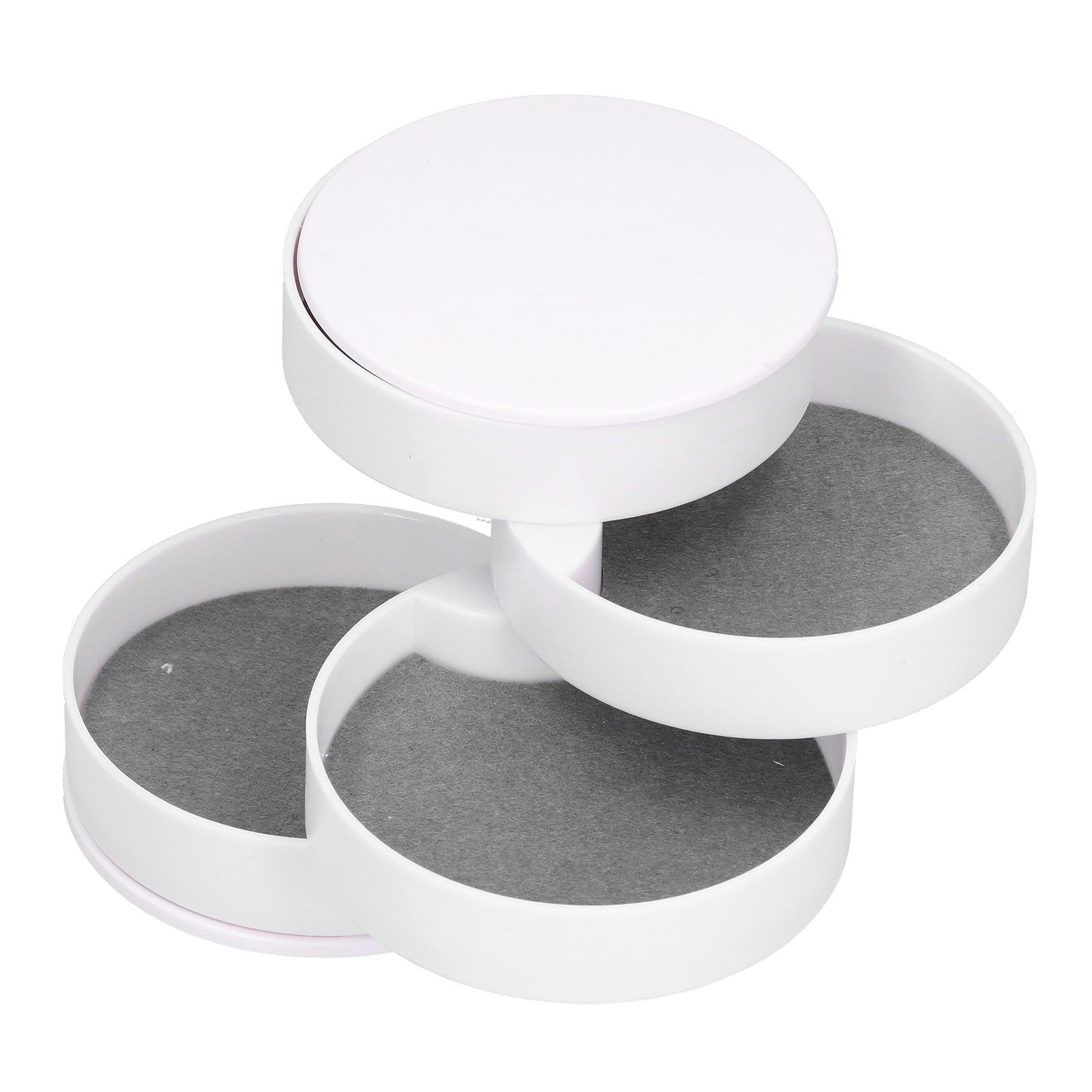 MultiLayer Jewelry Box Dustproof Rotating Storage Container Organizer for view 5