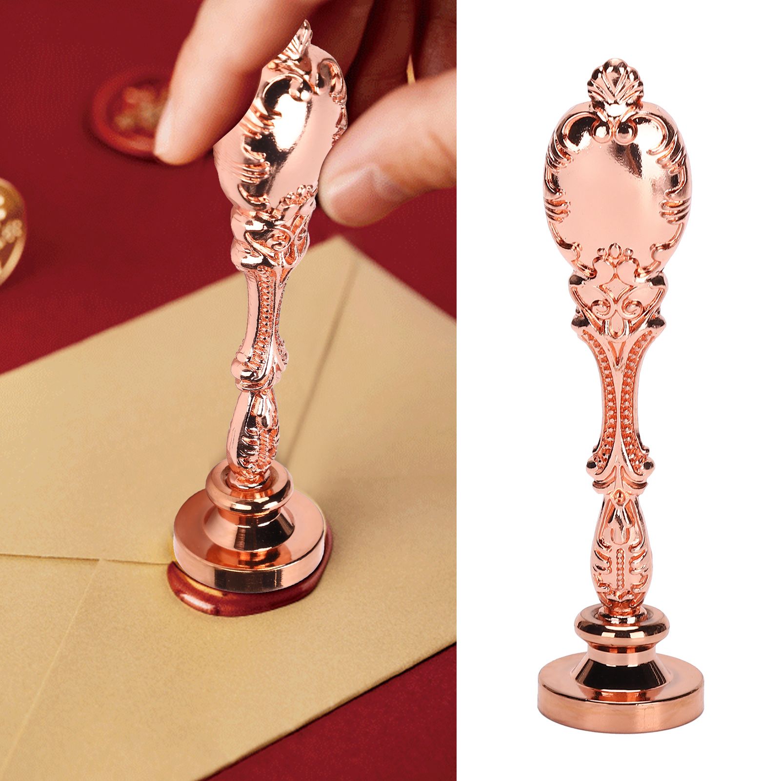 Wax Seal Metal Handle Retro Wax Stamp Handle for Envelope Decoration Sealing view 12