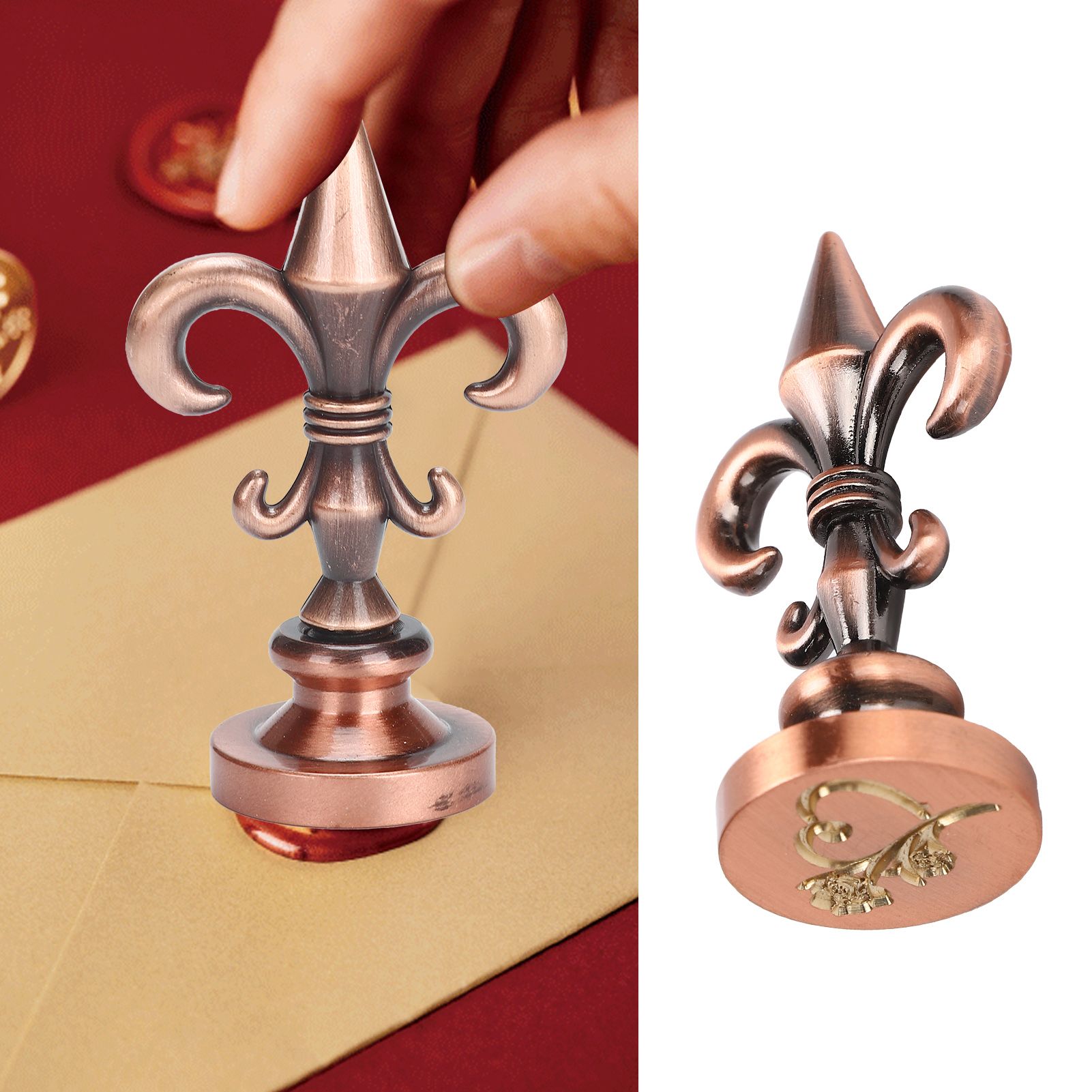 Wax Seal Handle Stamp Innovative Vintage Sealing Stamp Tool for Party view 12