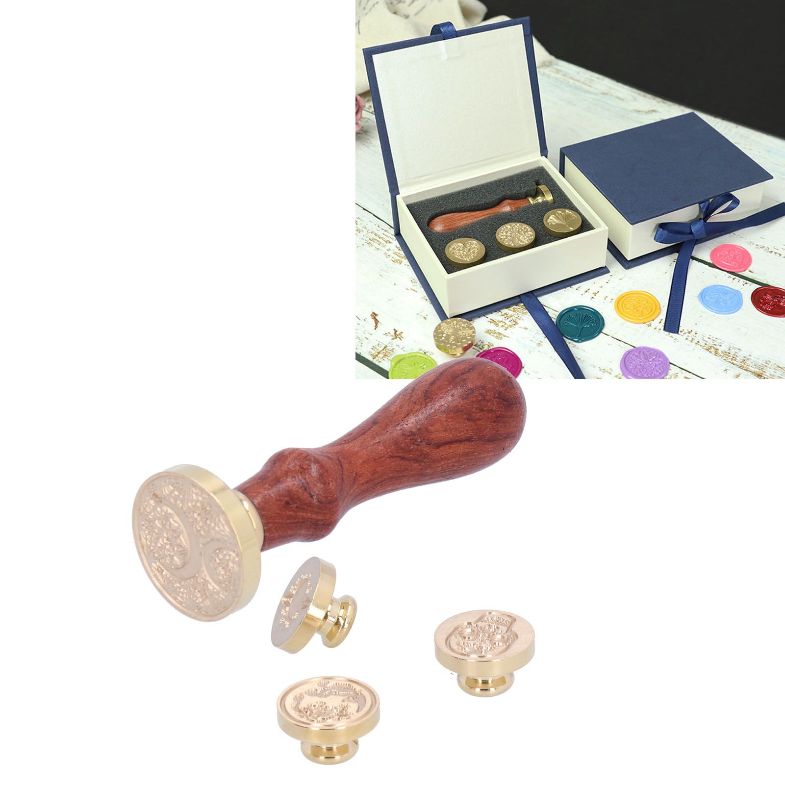 Sealing Wax Stamp Handle Kit Innovative Seal Stamp Handicrafts Wedding Card view 11