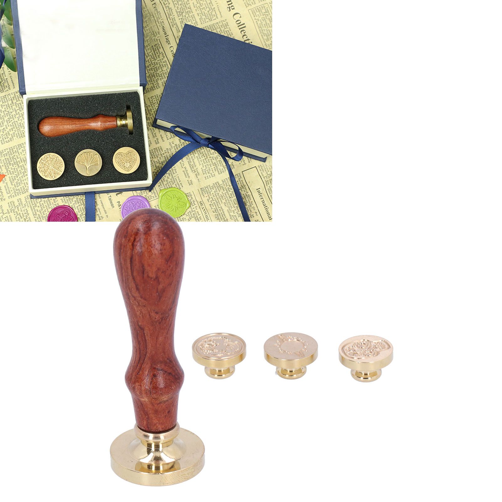 Sealing Wax Stamp Handle Kit Innovative Seal Stamp Handicrafts Wedding Card view 12