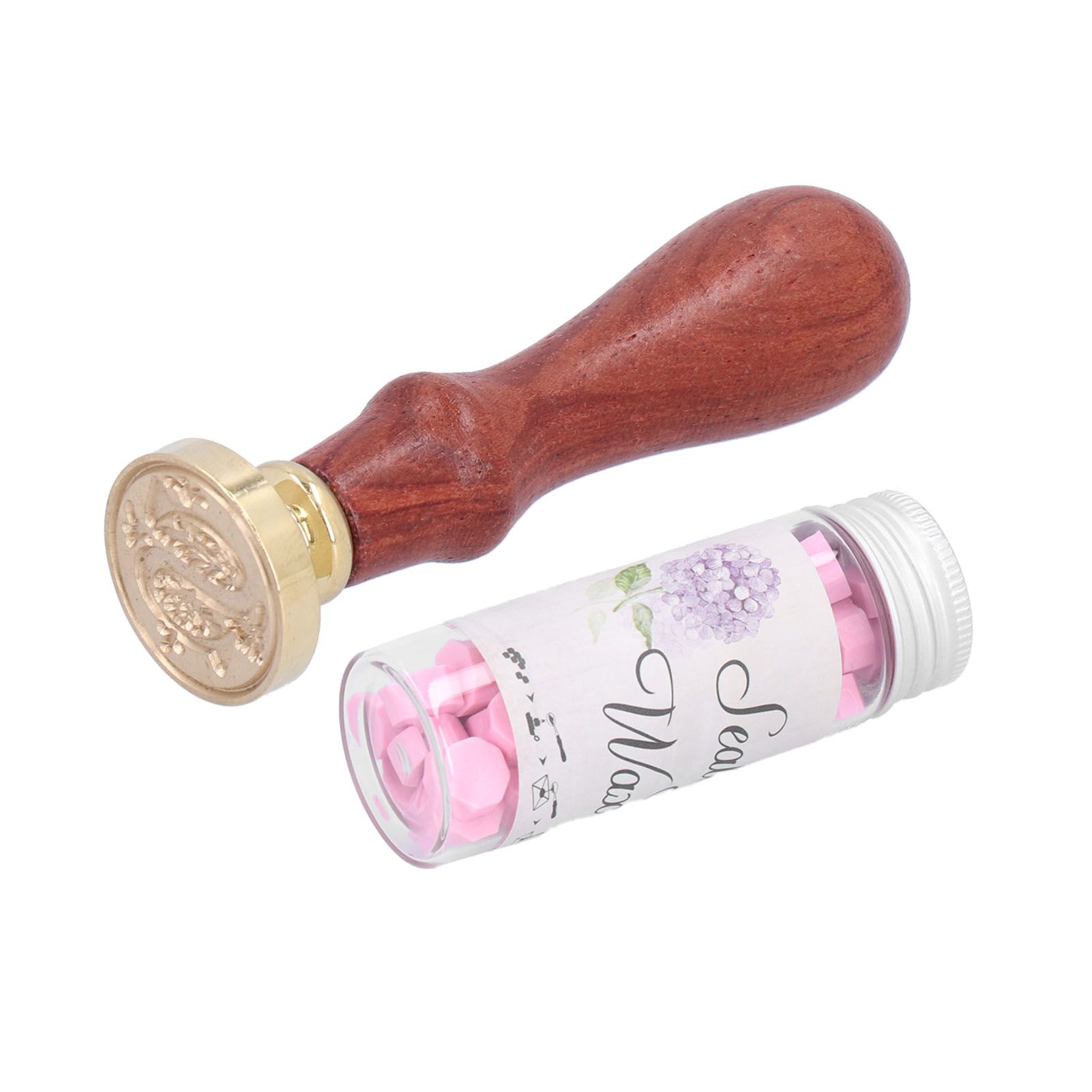 Wax Seal Stamp Handle Kit with Sealing Wax Gift Box Handicrafts Envelope view 3