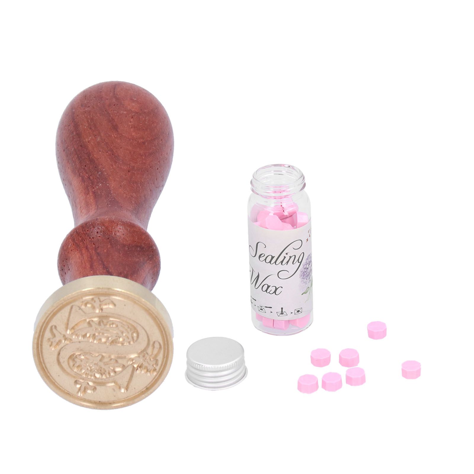 Wax Seal Stamp Handle Kit with Sealing Wax Gift Box Handicrafts Envelope view 6