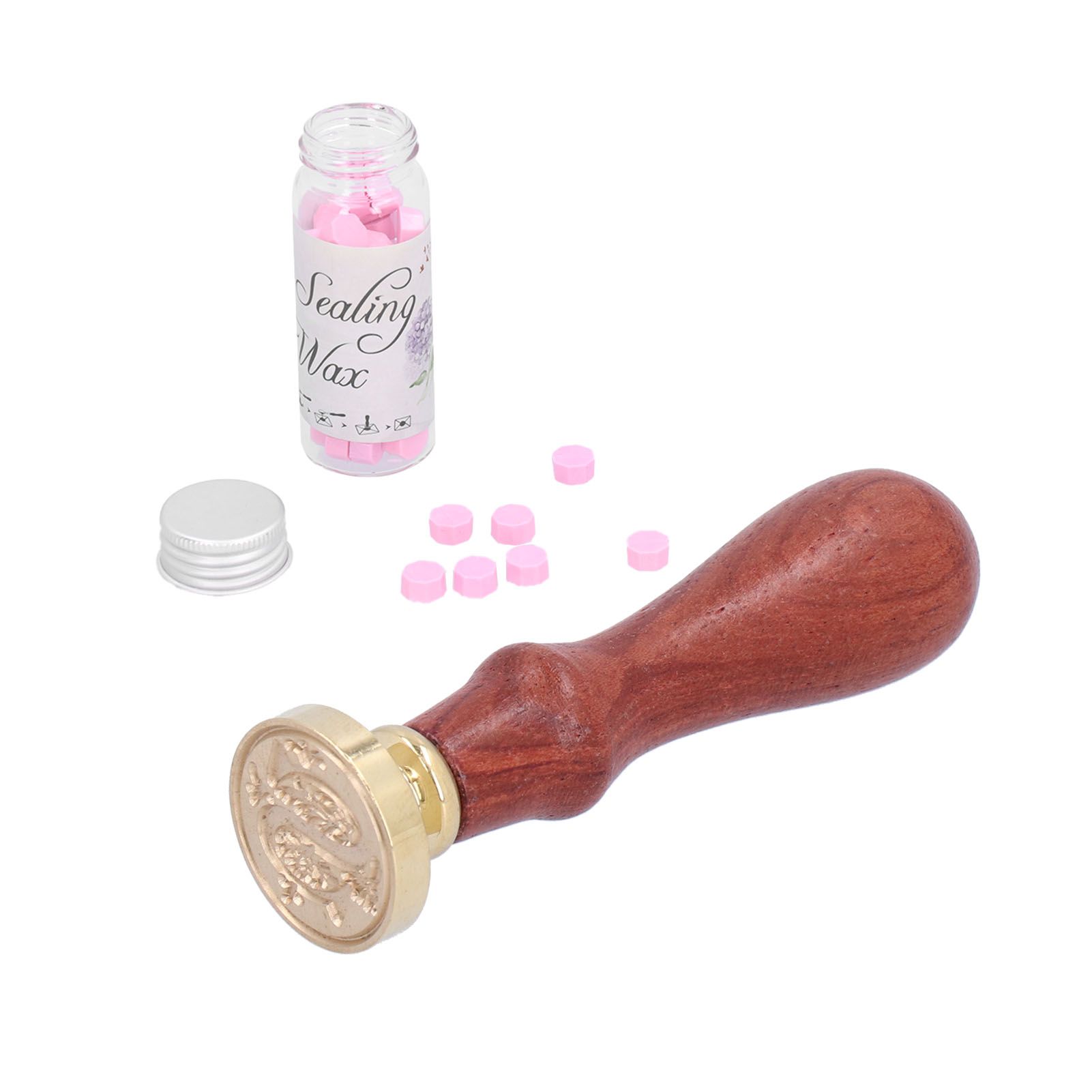 Wax Seal Stamp Handle Kit with Sealing Wax Gift Box Handicrafts Envelope view 7