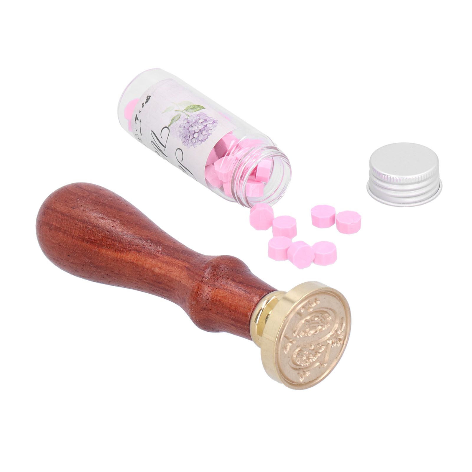 Wax Seal Stamp Handle Kit with Sealing Wax Gift Box Handicrafts Envelope view 8
