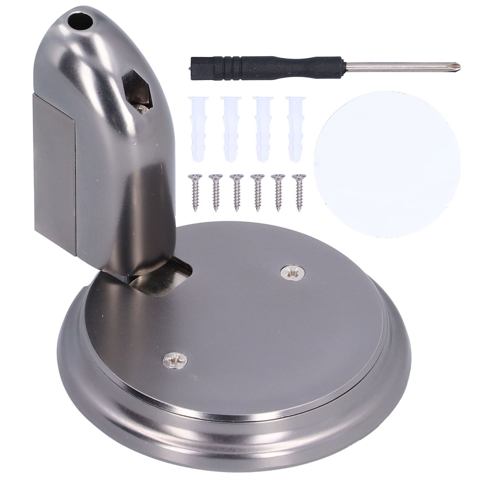 Push Type Mechanical Door Stopper Windproof Mute Zinc Alloy Door Catch Holder view 2
