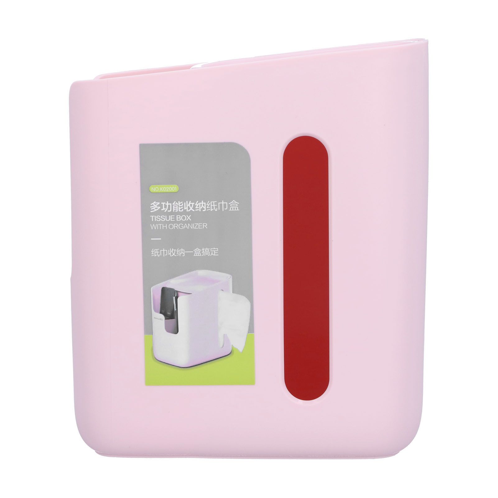 Multifunctional Storage Tissue Box Desktop Storage Box Pumping Box Pink for view 2