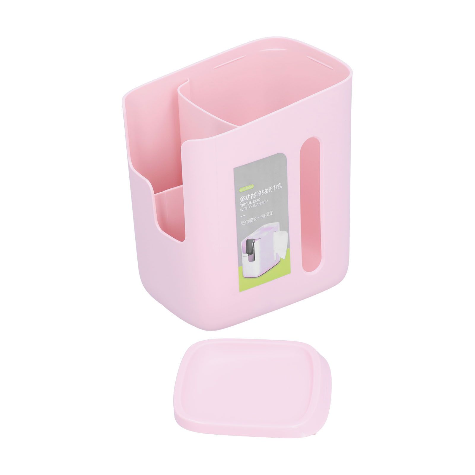 Multifunctional Storage Tissue Box Desktop Storage Box Pumping Box Pink for view 5
