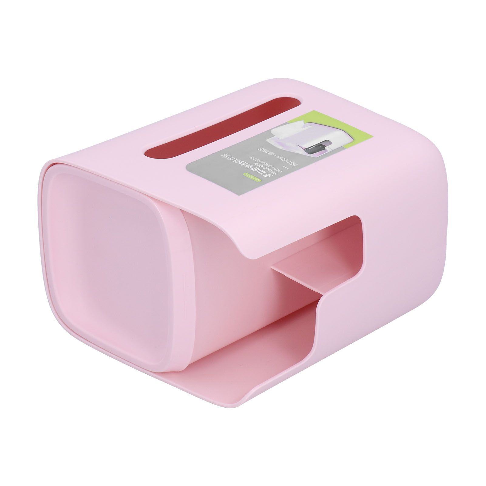 Multifunctional Storage Tissue Box Desktop Storage Box Pumping Box Pink for view 7