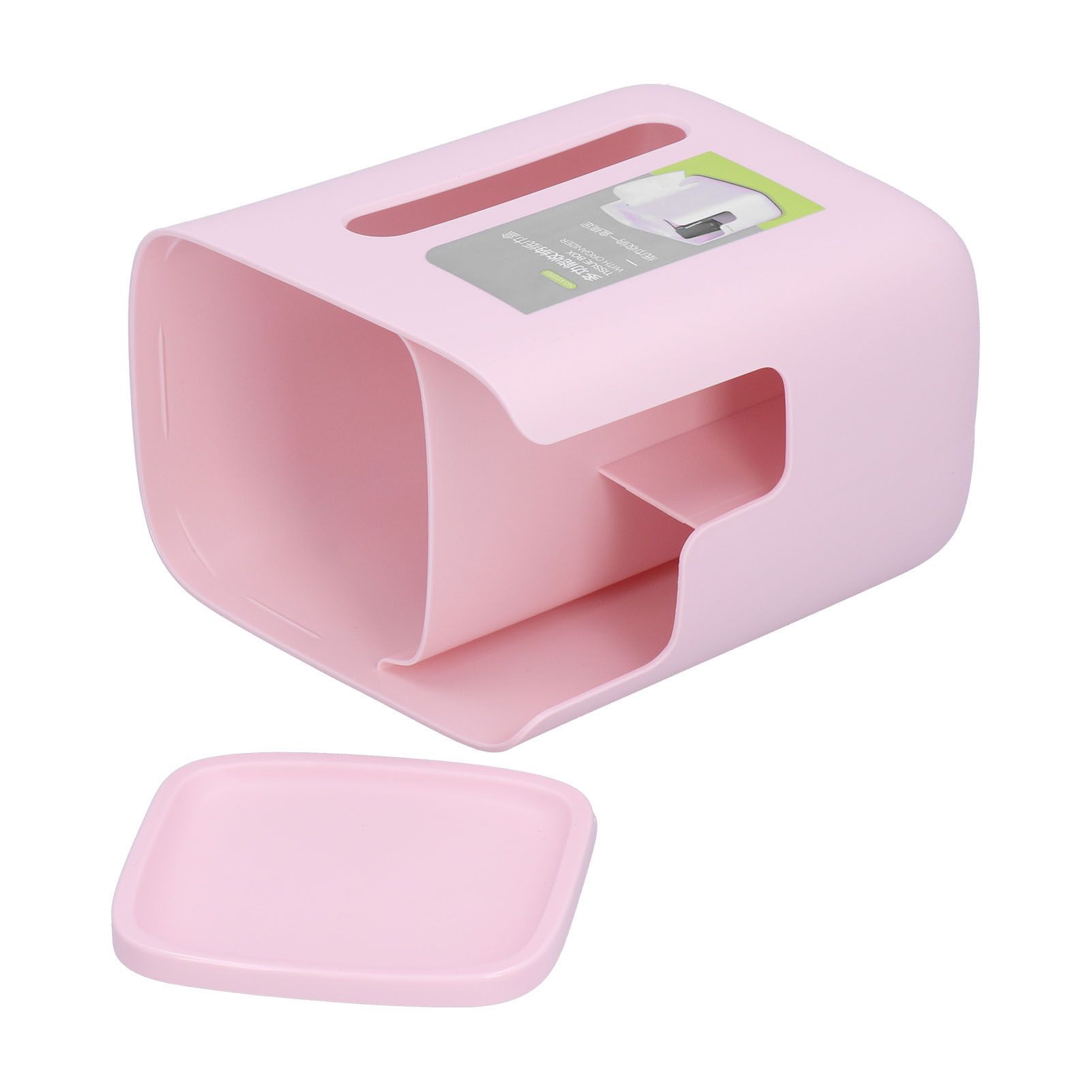 Multifunctional Storage Tissue Box Desktop Storage Box Pumping Box Pink for view 9