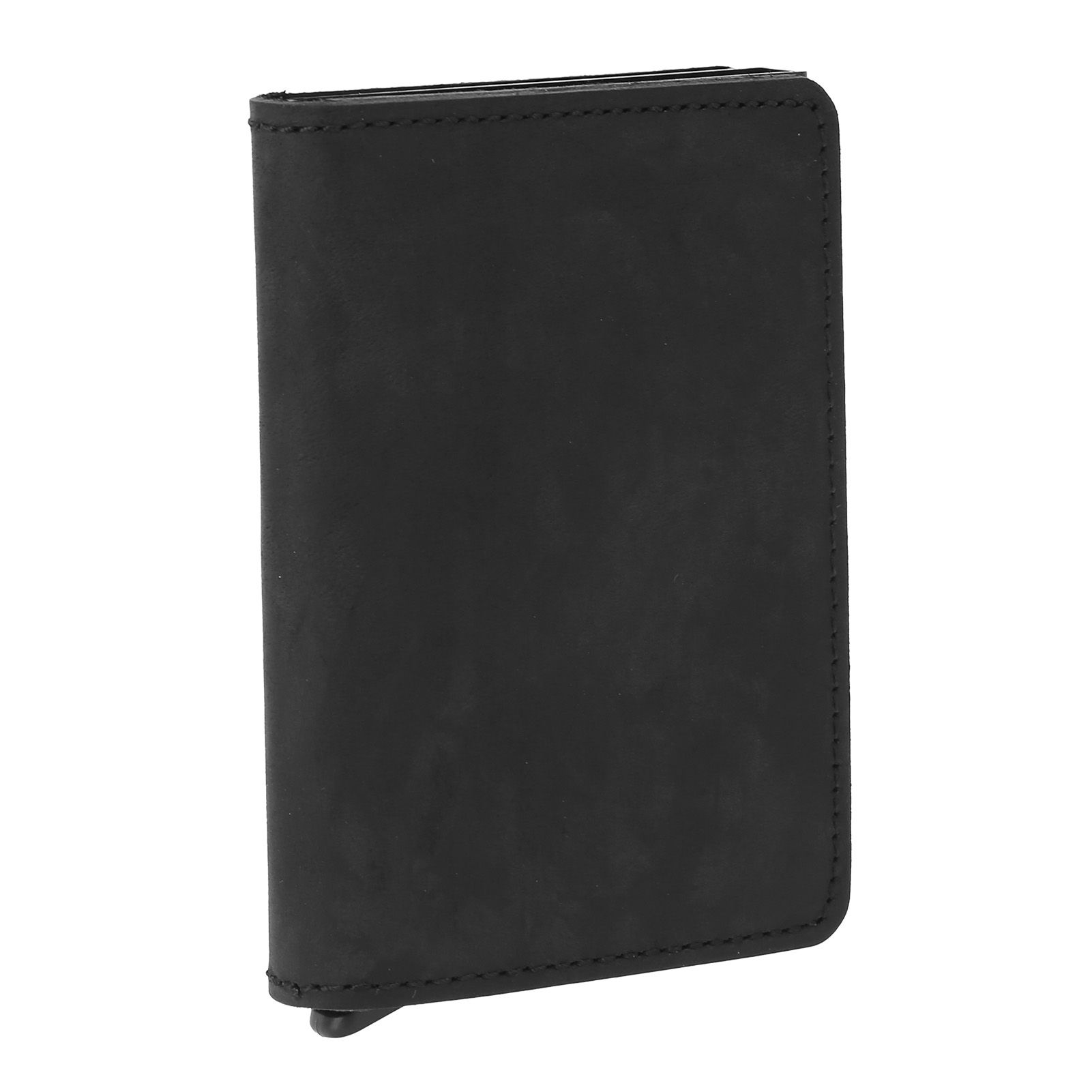 Fashion Slim Credit Card Holder Small Metal Wallet Money Clip Card Bag for Men view 3