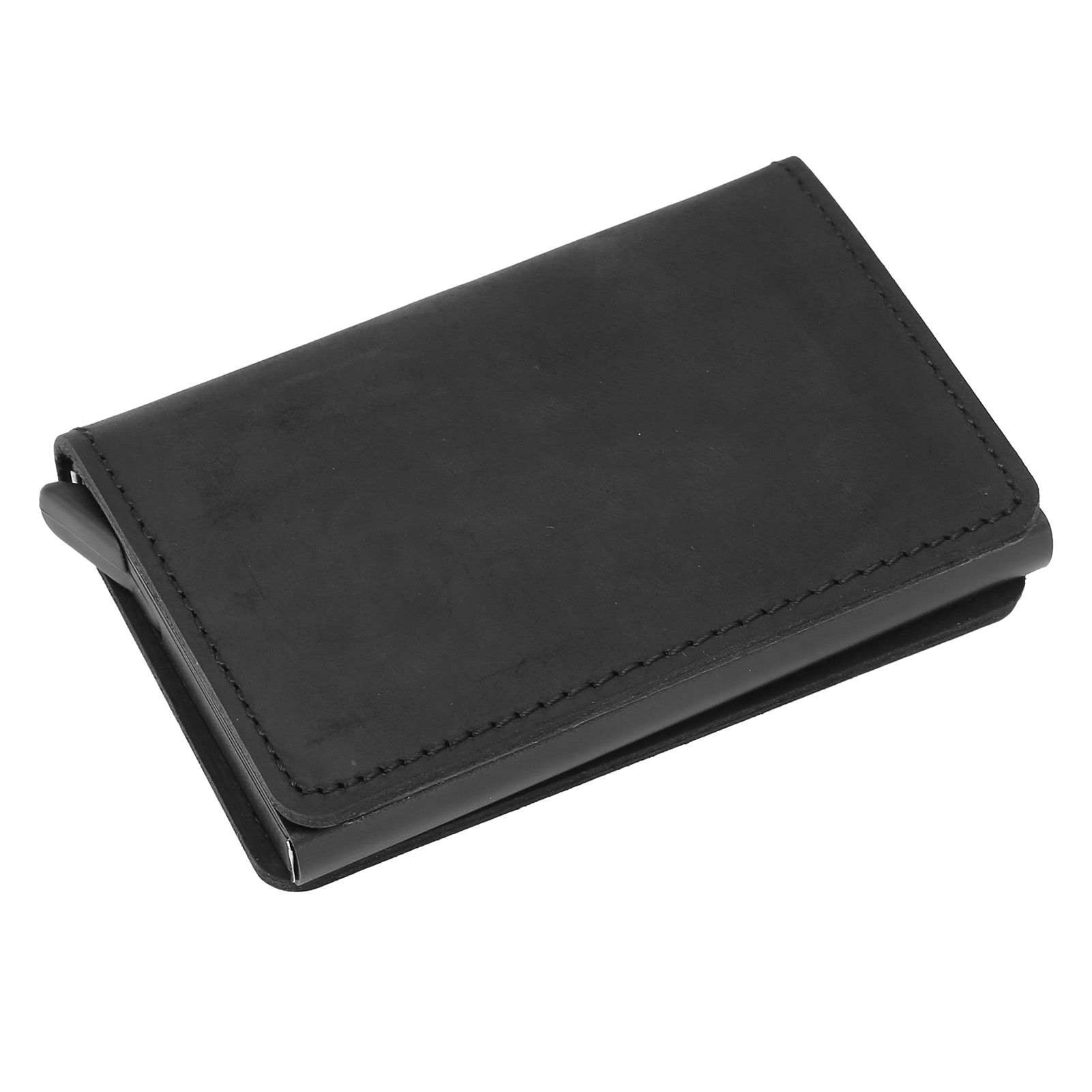 Fashion Slim Credit Card Holder Small Metal Wallet Money Clip Card Bag for Men view 4