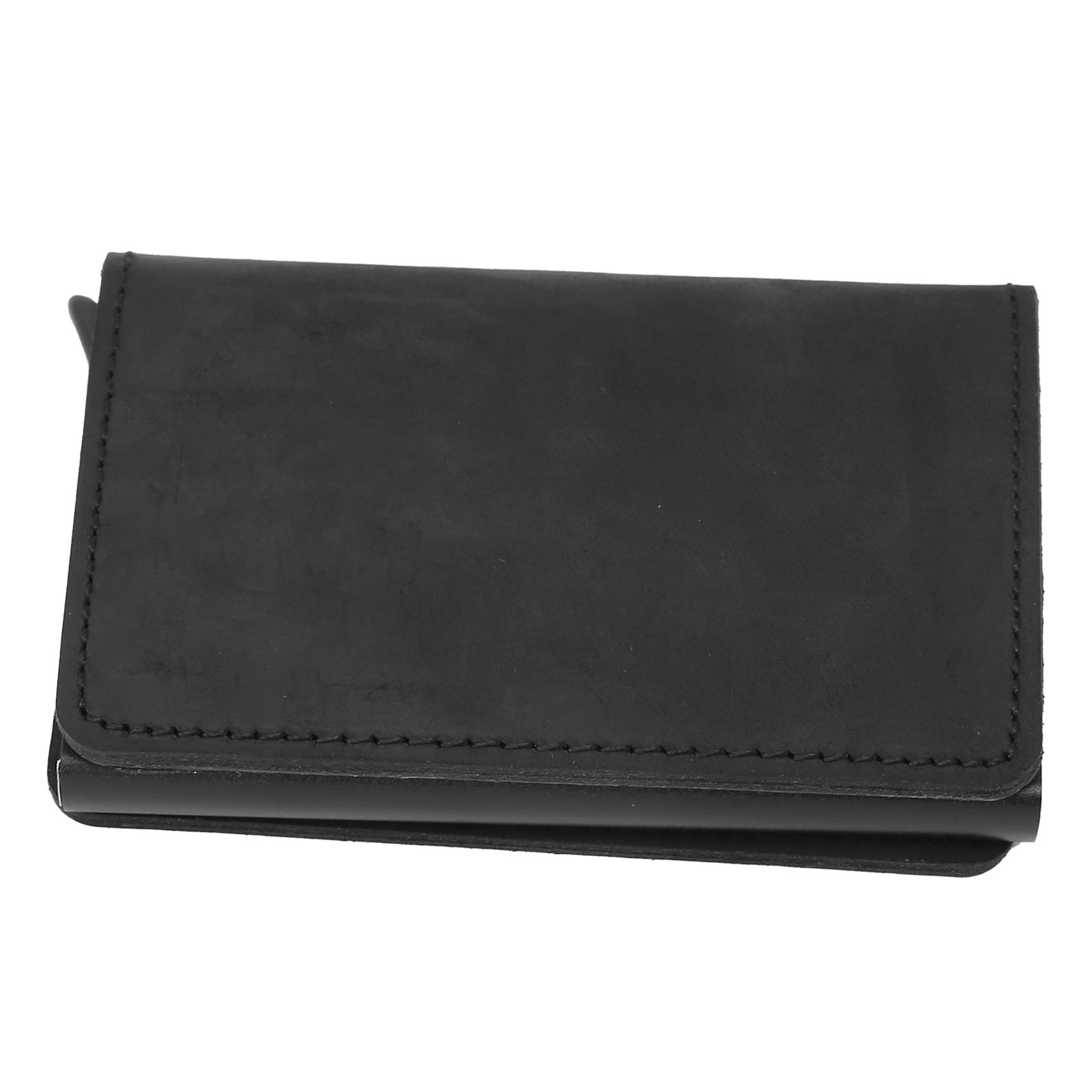 Fashion Slim Credit Card Holder Small Metal Wallet Money Clip Card Bag for Men view 5