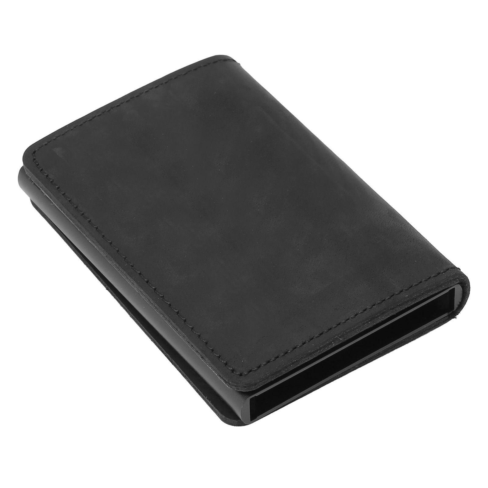 Fashion Slim Credit Card Holder Small Metal Wallet Money Clip Card Bag for Men view 6