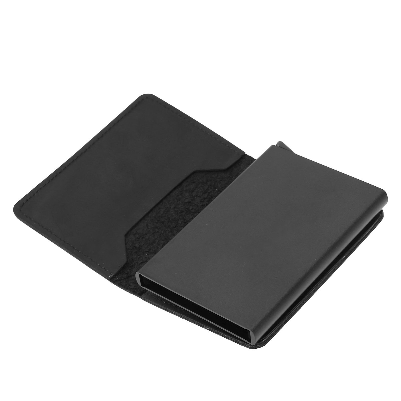 Fashion Slim Credit Card Holder Small Metal Wallet Money Clip Card Bag for Men view 9