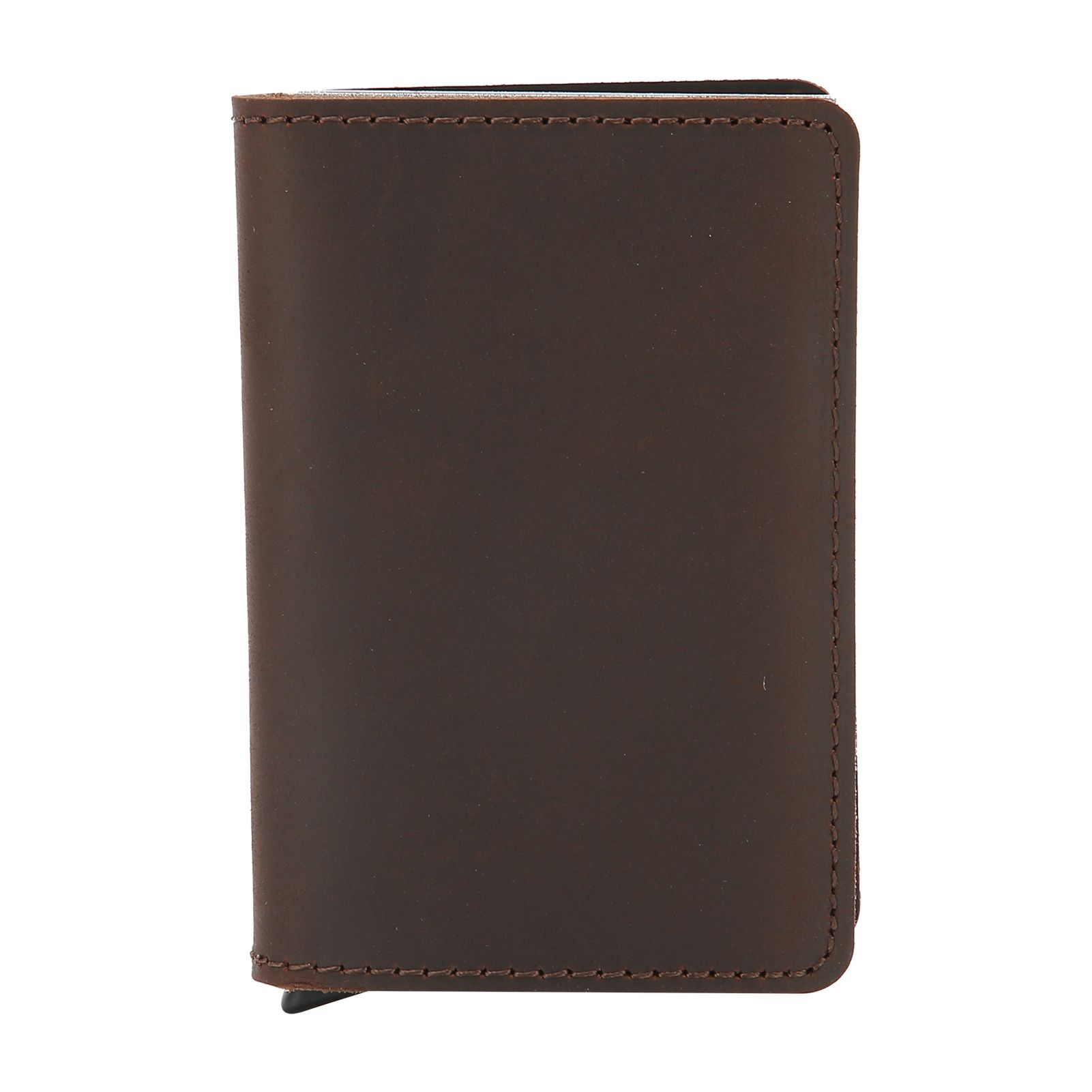 Fashion Slim Credit Card Holder Small Metal Wallet Money Clip Card Bag for Men view 2