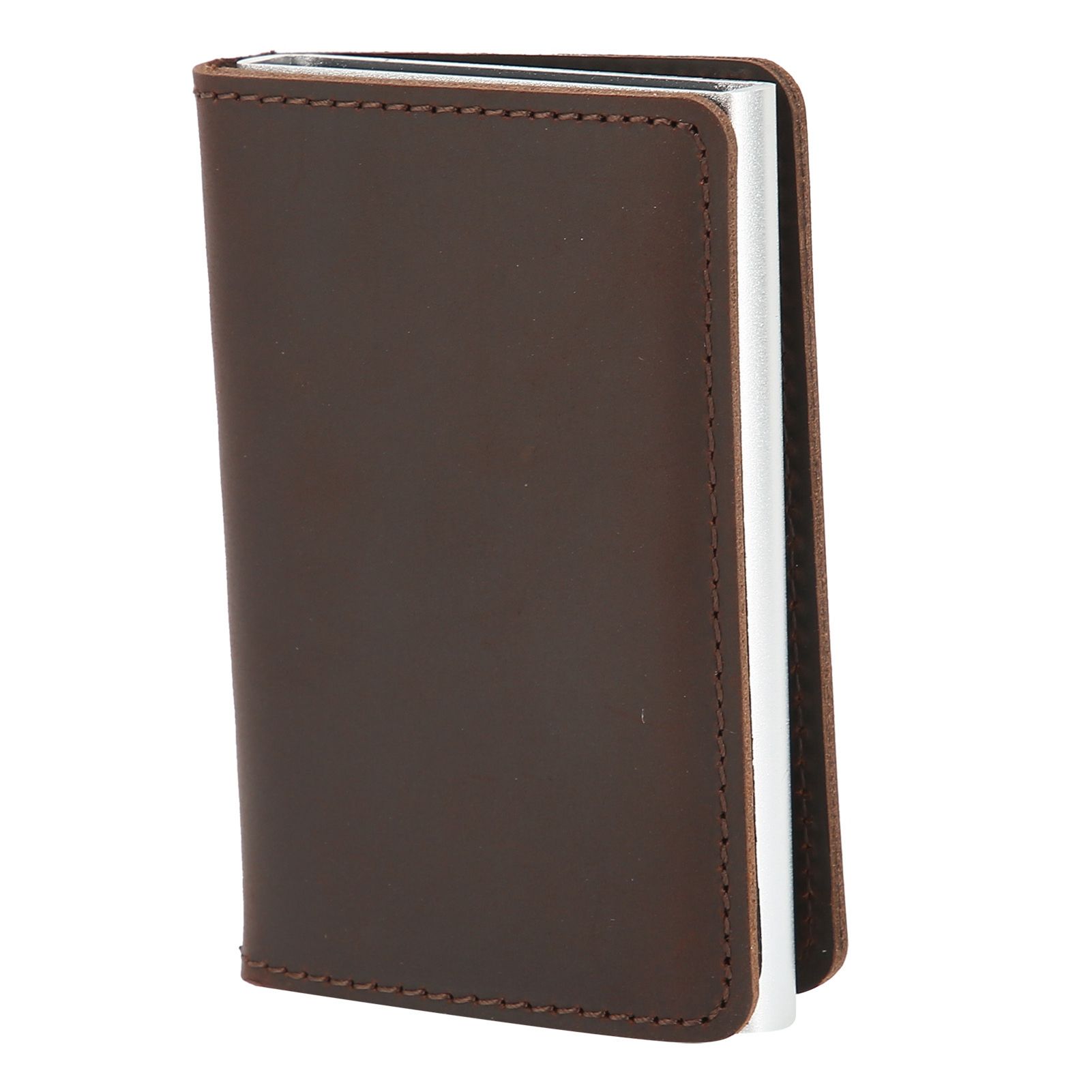 Fashion Slim Credit Card Holder Small Metal Wallet Money Clip Card Bag for Men view 4