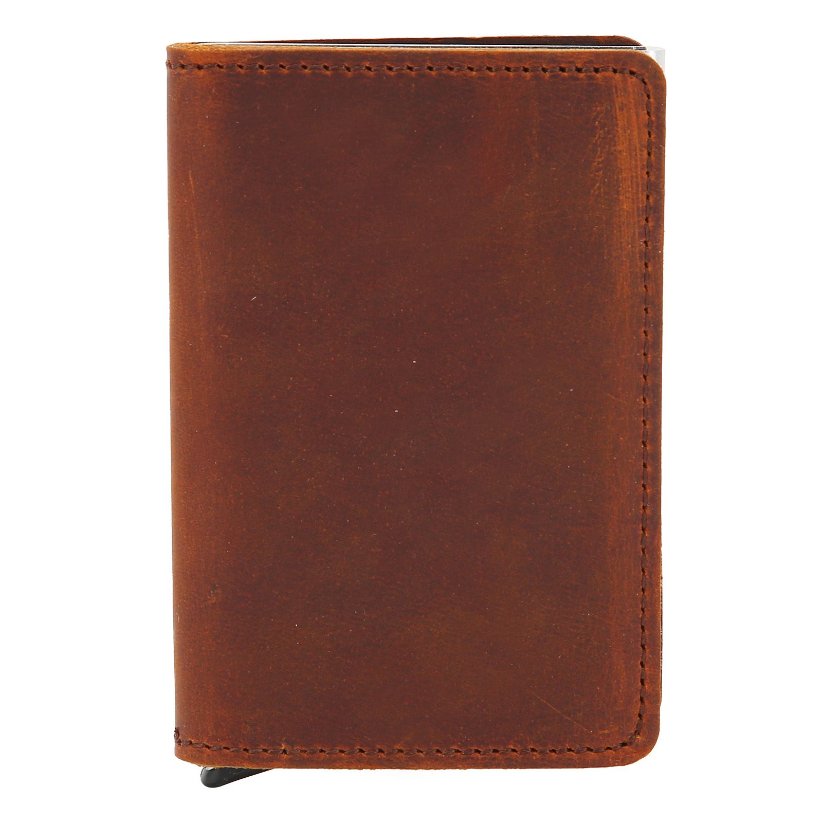 Fashion Slim Credit Card Holder Small Metal Wallet Money Clip Card Bag for Men view 2